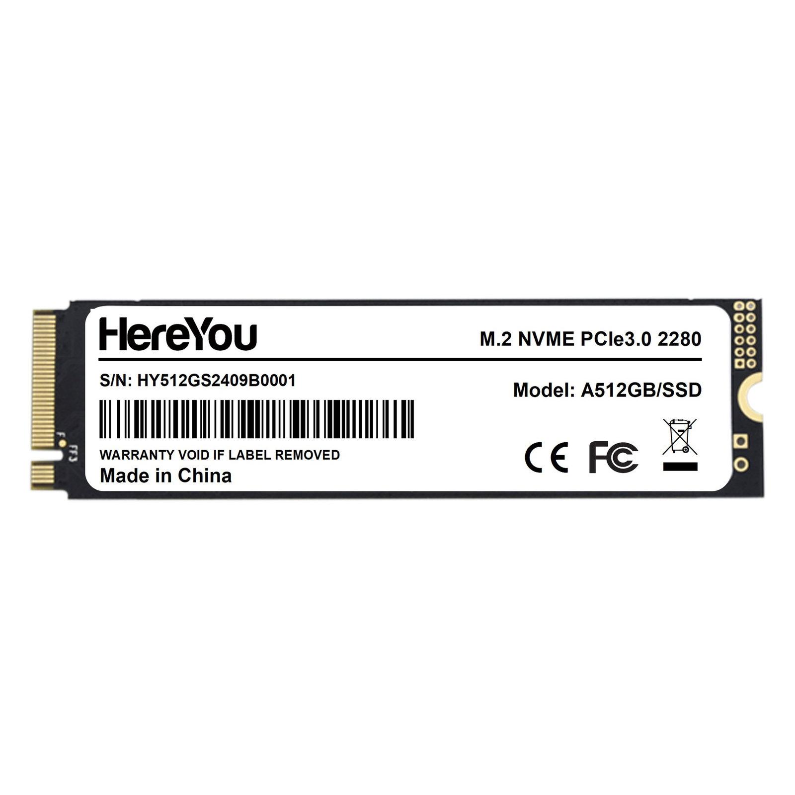 HereYou M.2 NVMe PCIe 3.0 SSD 2280 Internal Solid State Drive For Laptop, Capacity: 512GB - Shopkiz.com