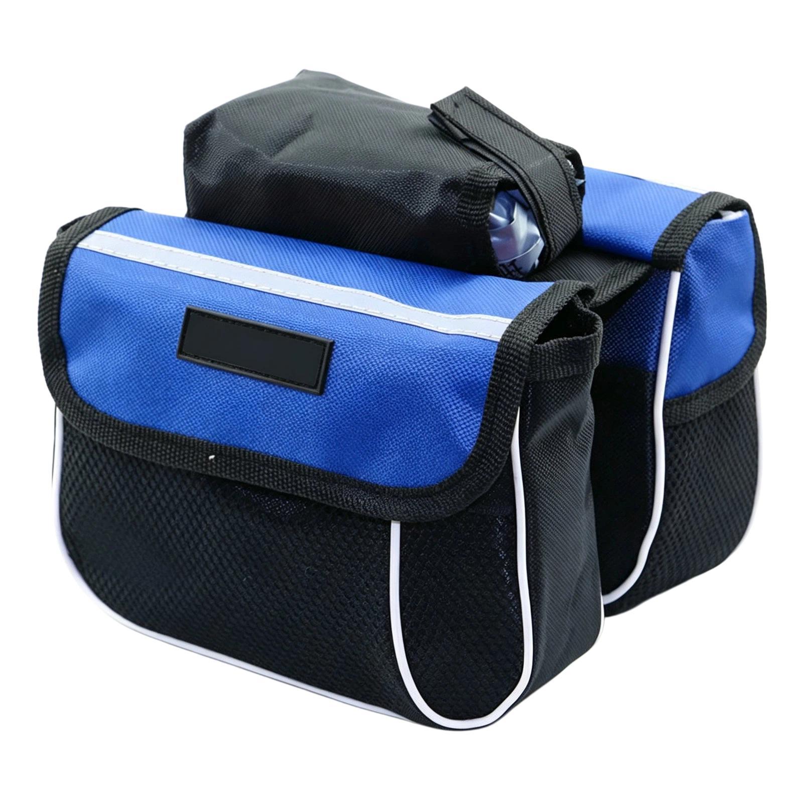 Large-Capacity Bicycle Top Tube Bag Double-Sided Frame Bag For Mountain Bike(Red) - Shopkiz.com