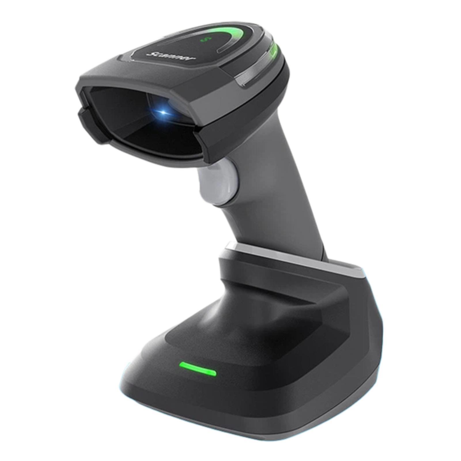Yokoscan BWHS28AiMax 2.4G Bluetooth Wireless 2D Barcode Scanner Barcode Reader For Supermarket Cashier, Spec: With Base - Shopkiz.com