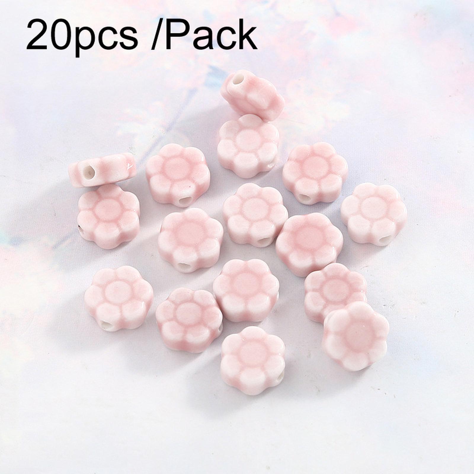 20 PCS/Pack DIY Ceramic Beaded Bracelet Materials and Homemade Jewelry Accessories, Style: Small Flower (Steel Mold) - Shopkiz.com