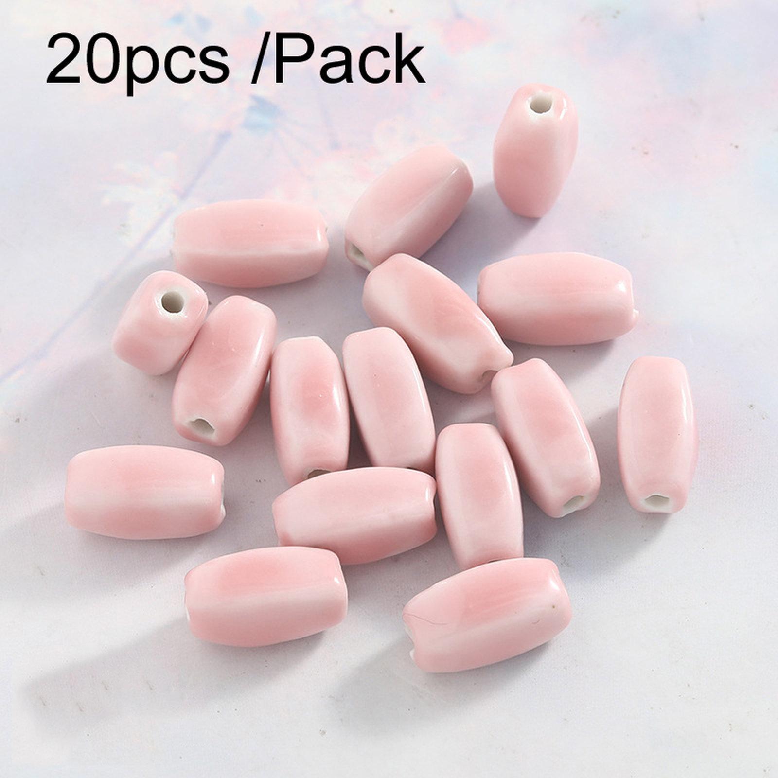 20 PCS/Pack DIY Ceramic Beaded Bracelet Materials and Homemade Jewelry Accessories, Style: Small Strip - Shopkiz.com