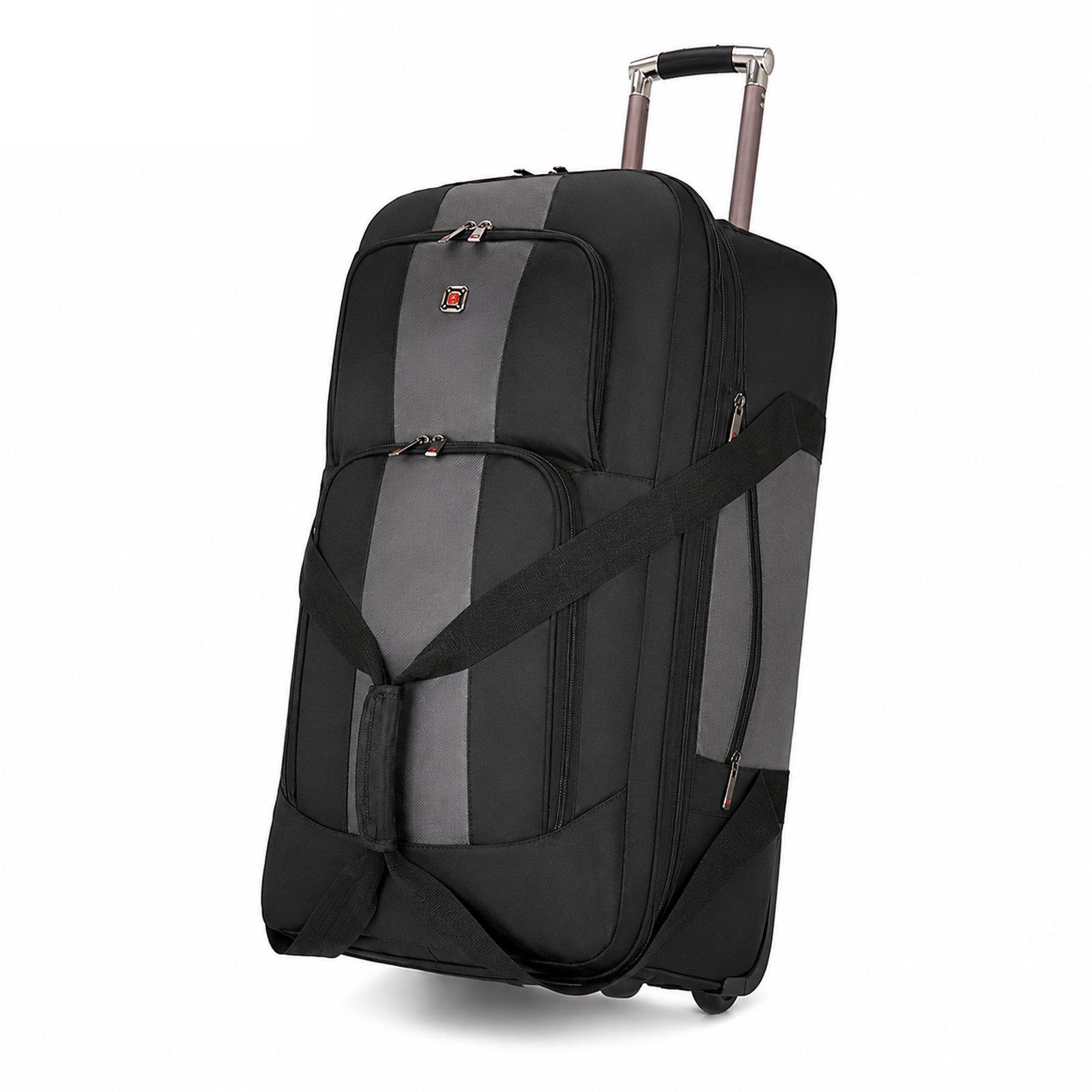 Expandable Rolling Duffle Bag Travel Wheeled Duffel Luggage Bag, Size: 32 inch(Dark Gray) - Shopkiz.com
