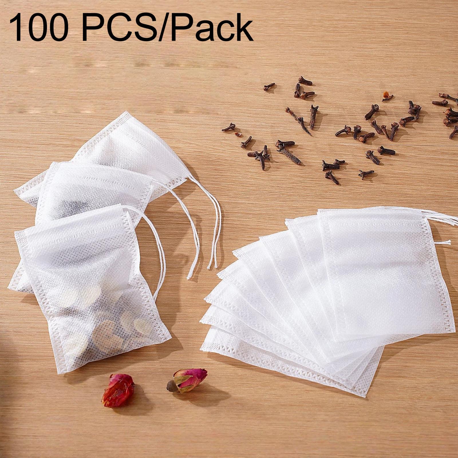 100pcs /Pack Food-grade Non-woven Tea Bags Disposable Braising Traditional Chinese Medicine Filter Bags(7x9cm) - Shopkiz.com