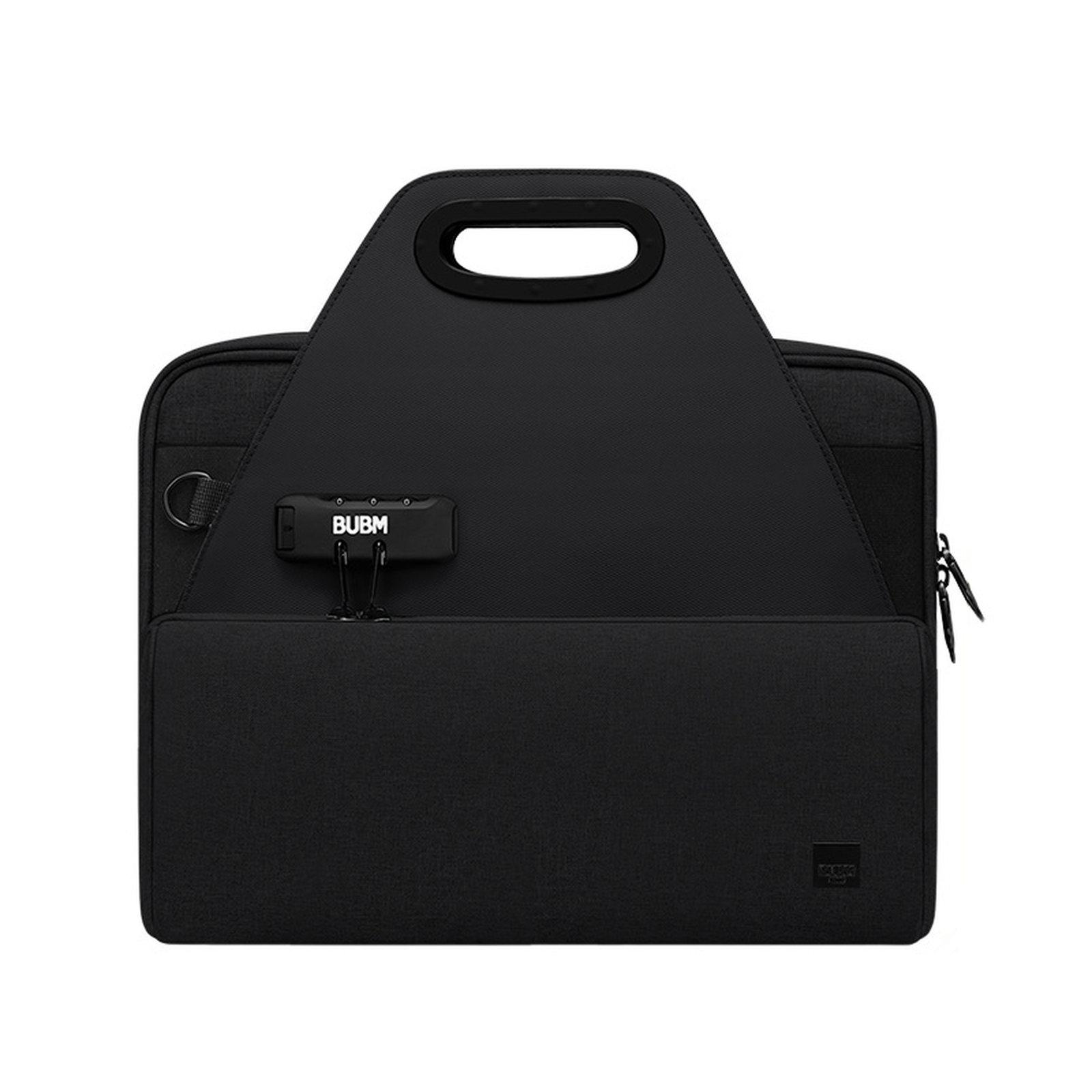 BUBM Lockable Document Organizer Bag File Portfolio Storage Case(Black) - Shopkiz.com