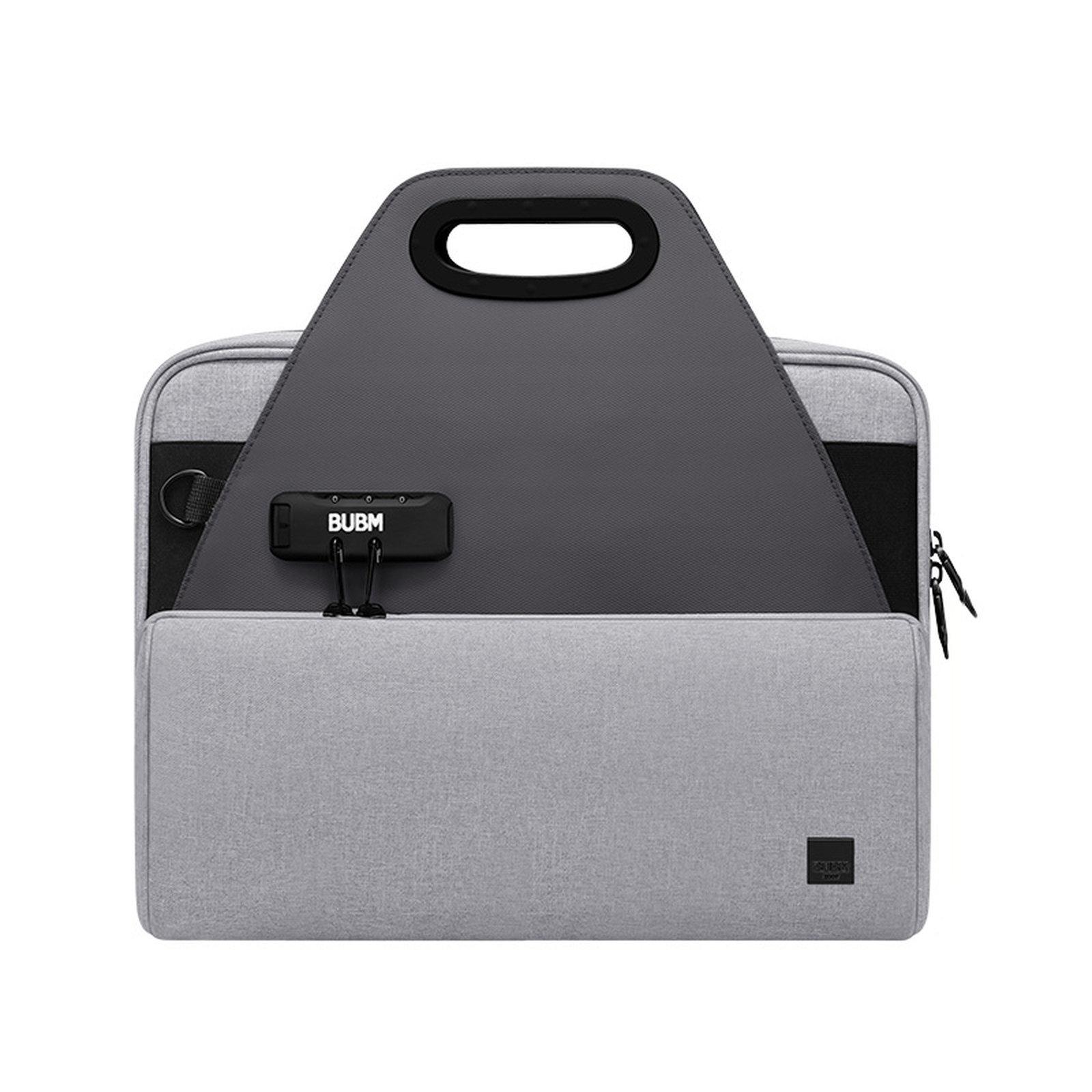 BUBM Lockable Document Organizer Bag File Portfolio Storage Case(Gray) - Shopkiz.com