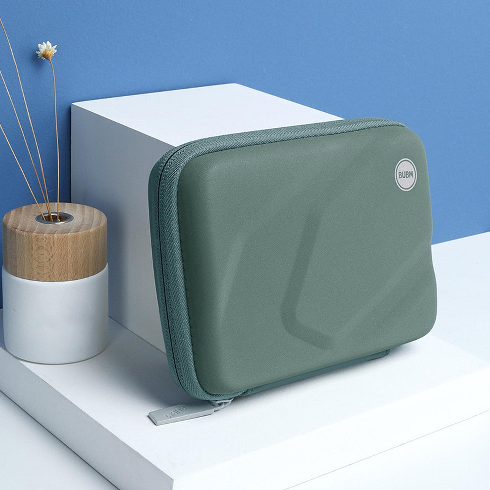 BUBM Hard EVA Shell Portable Hard Drive Case Shockproof Cable Organizer Electronics Accessories Bag(Green) - Shopkiz.com