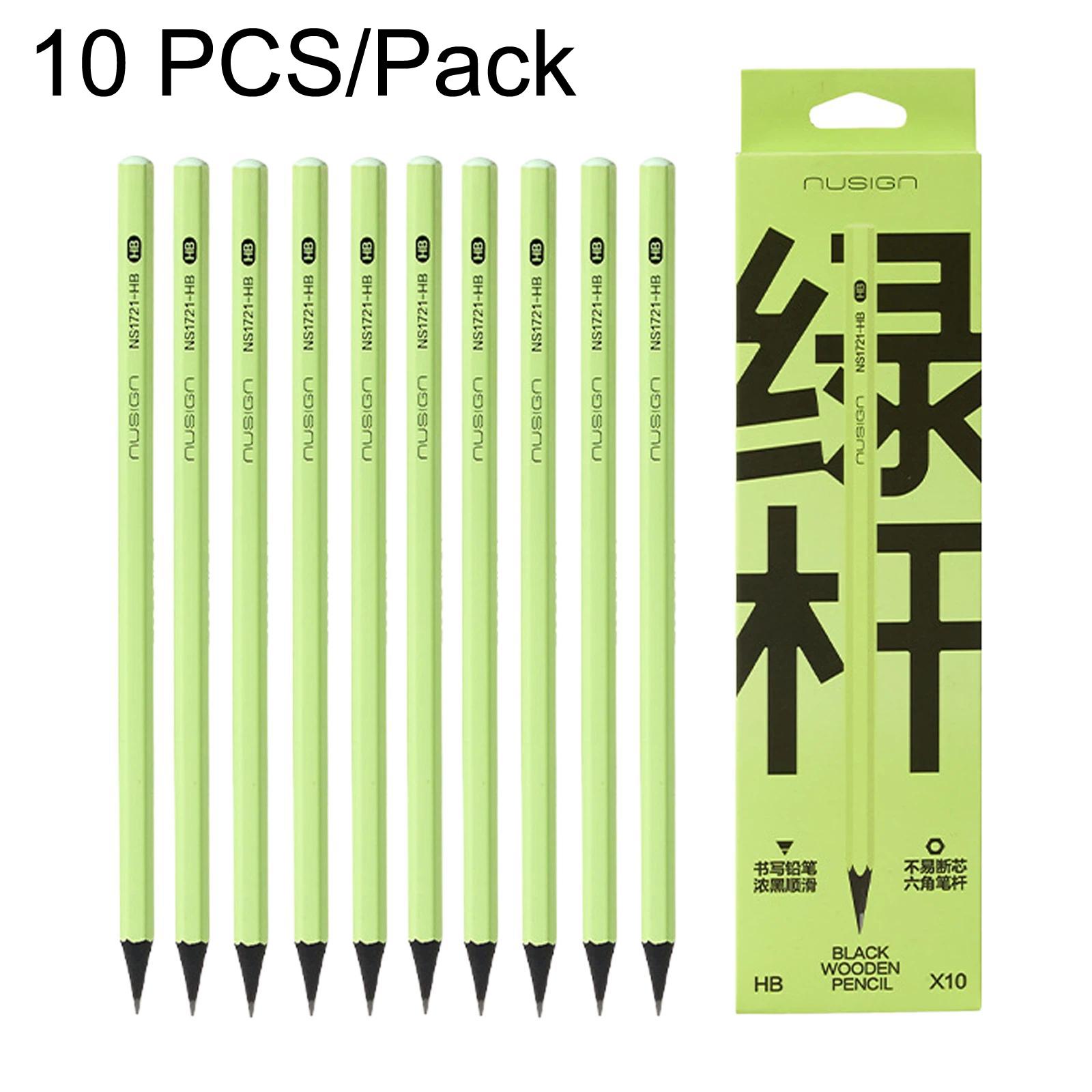 Deli 10 PCS/Pack Student Writing And Drawing Pencils Easy To Sharpen Sketch Pencils, Spec: HB - Shopkiz.com