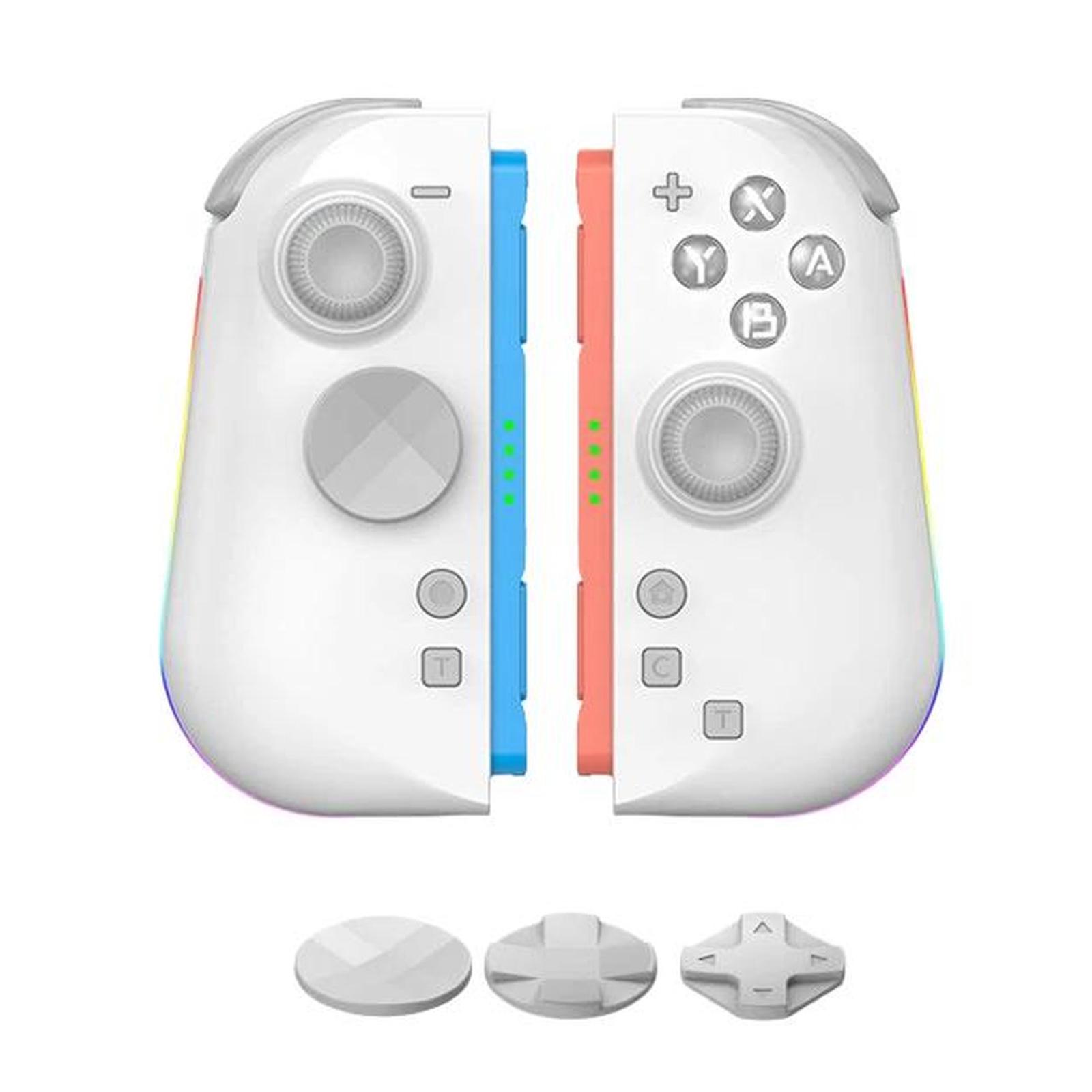 For Nintendo Switch 2 Left + Right Magnetic Controllers 9-Axis RGB Motion-Sensing Hall-Effect Joystick With Bluetooth 5.4 Wake-Up and Burst Fire