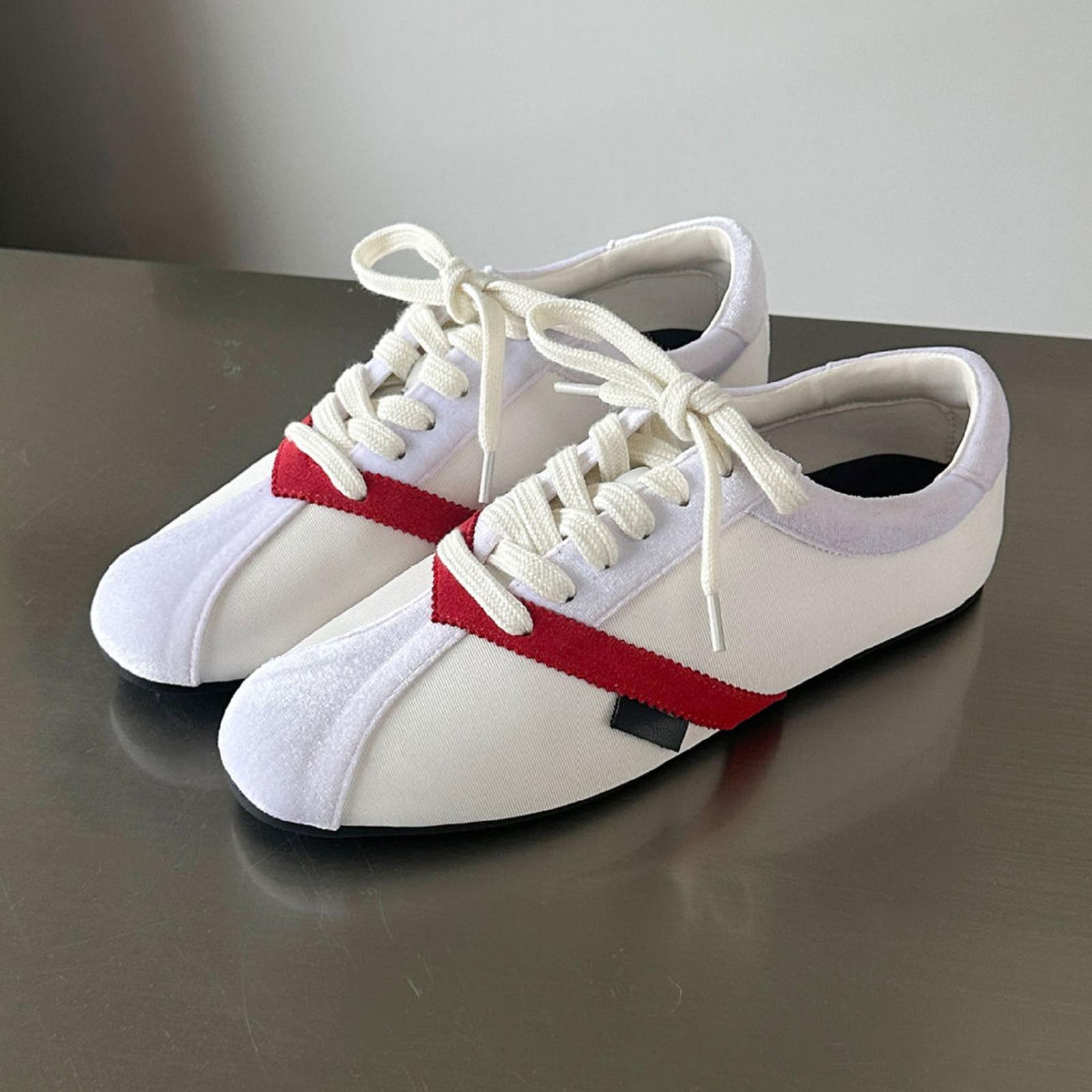 Vintage Soft Sole Casual Sneakers Women Versatile Breathable Flat Shoes, Size: 39(White) - Shopkiz.com