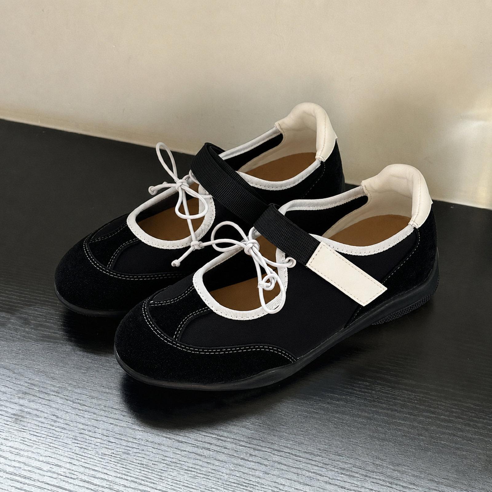 Vintage Casual Sneakers For Women Invisible Heightening Low Top Casual Shoes, Size: 35(Black) - Shopkiz.com