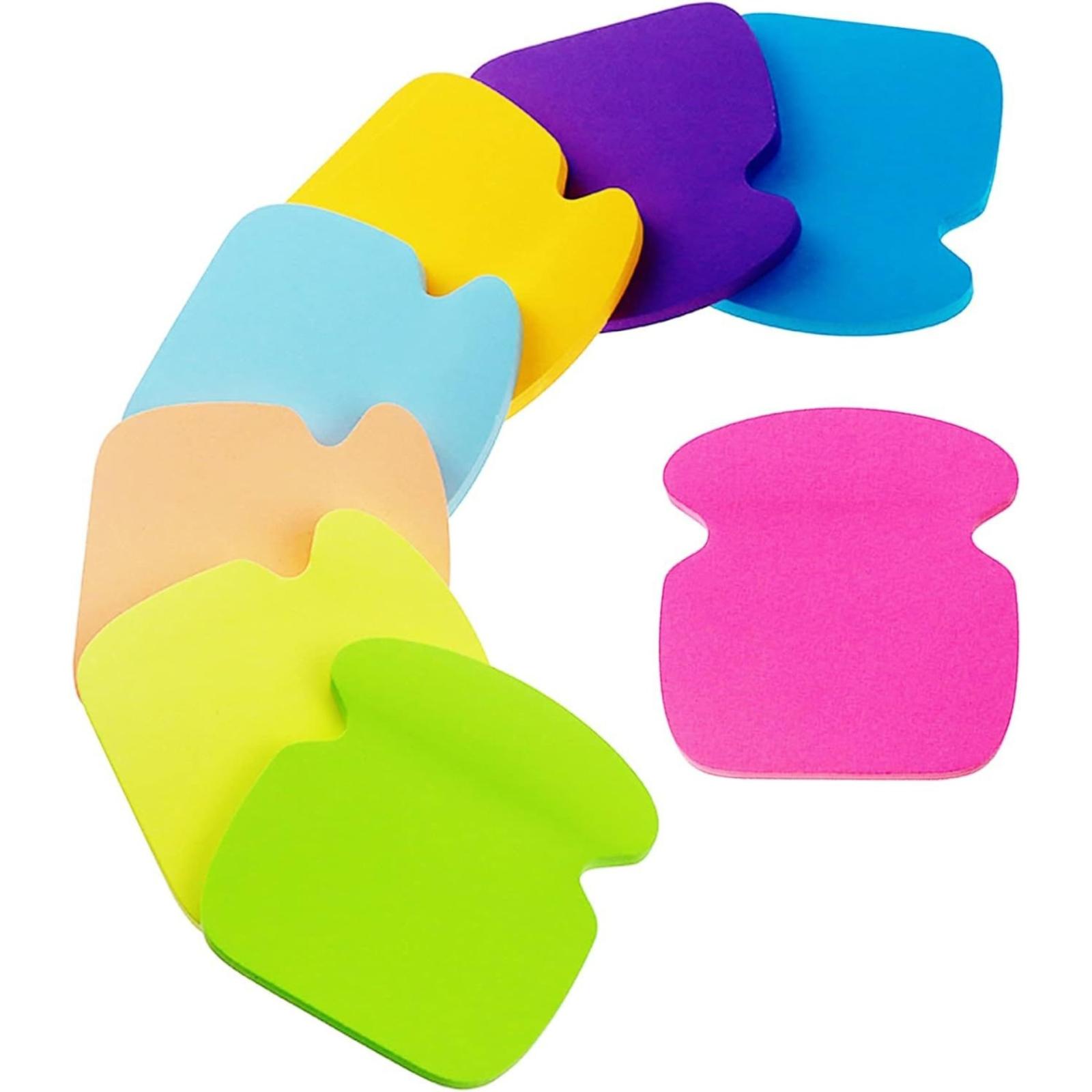 8 PCS/Pack Bottle Shaped Sticky Notes Bulk Colorful Cute Self-Stick Memo Pads Bright Adhesive Notes - Shopkiz.com