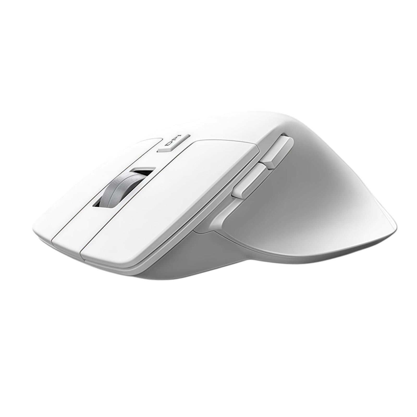 W&P M-WB2 Wireless Ergonomic Mouse Tri-Mode Bluetooth & 2.4G Silent Computer Mouse(White) - Shopkiz.com