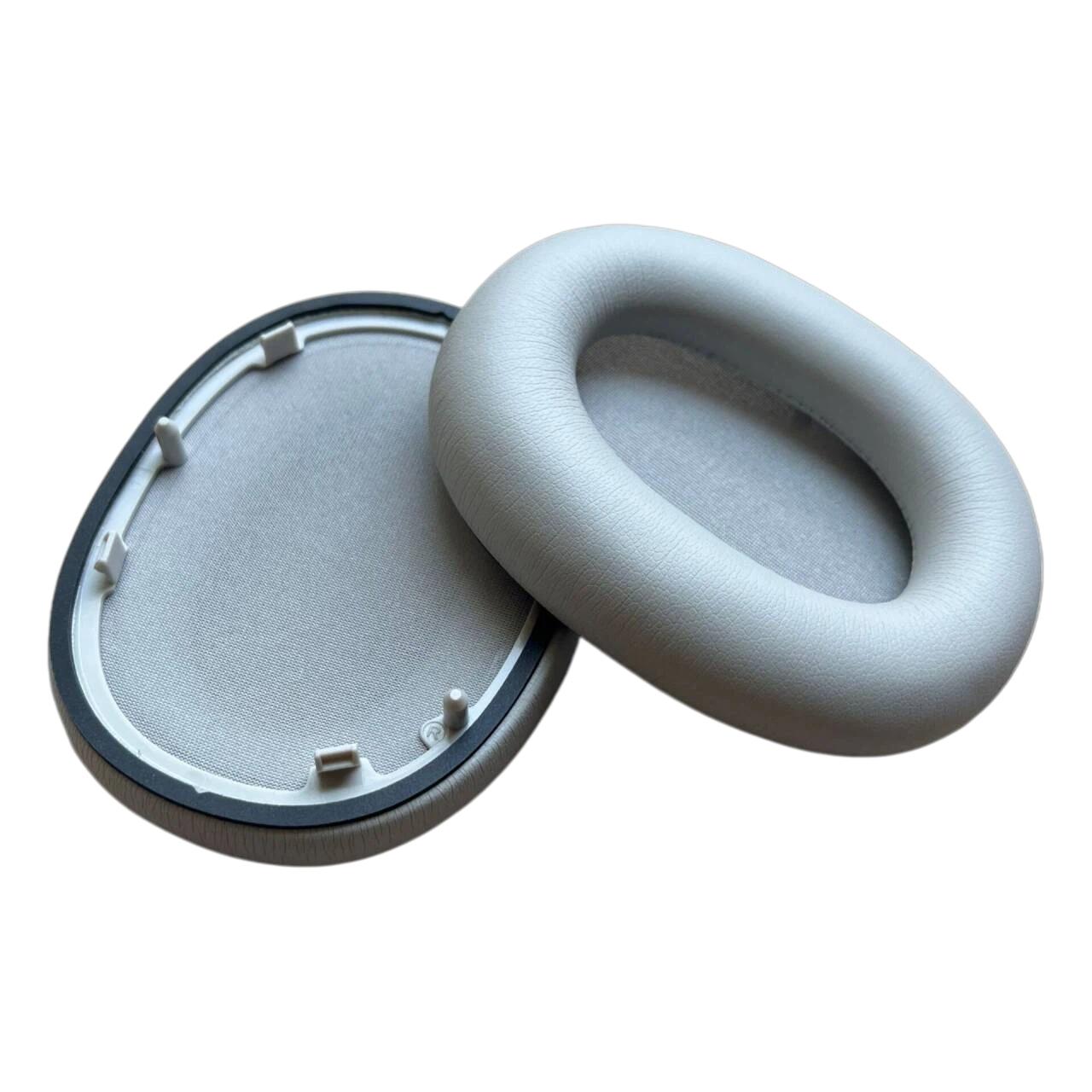 2 PCS/Pack Replacement Ear Pads For Sony WH-1000XM6 Headphones Soft Cushion Repair Parts Protein Leather Silver - Shopkiz.com