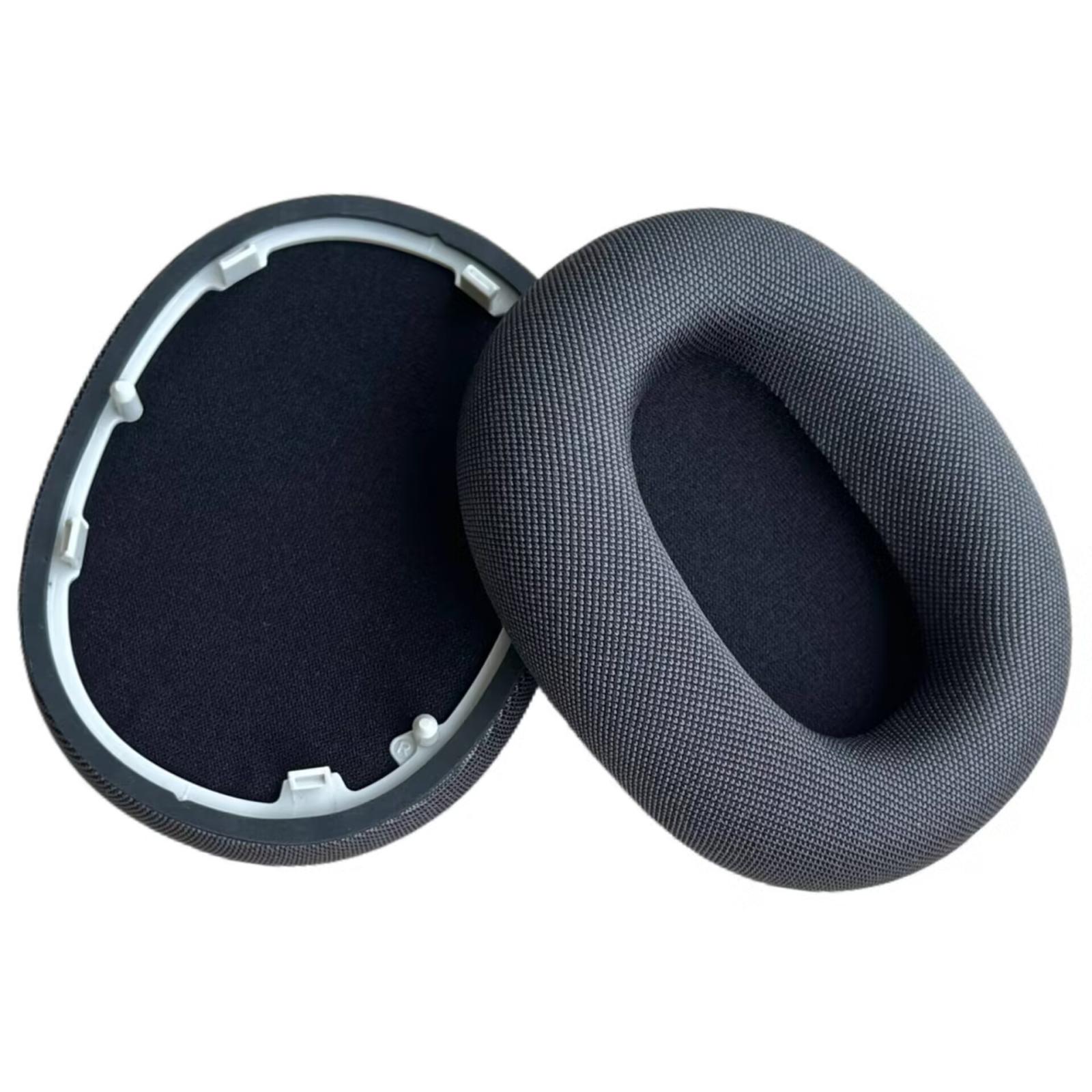 2 PCS/Pack Replacement Ear Pads For Sony WH-1000XM6 Headphones Soft Cushion Repair Parts Mesh Fabric Black - Shopkiz.com