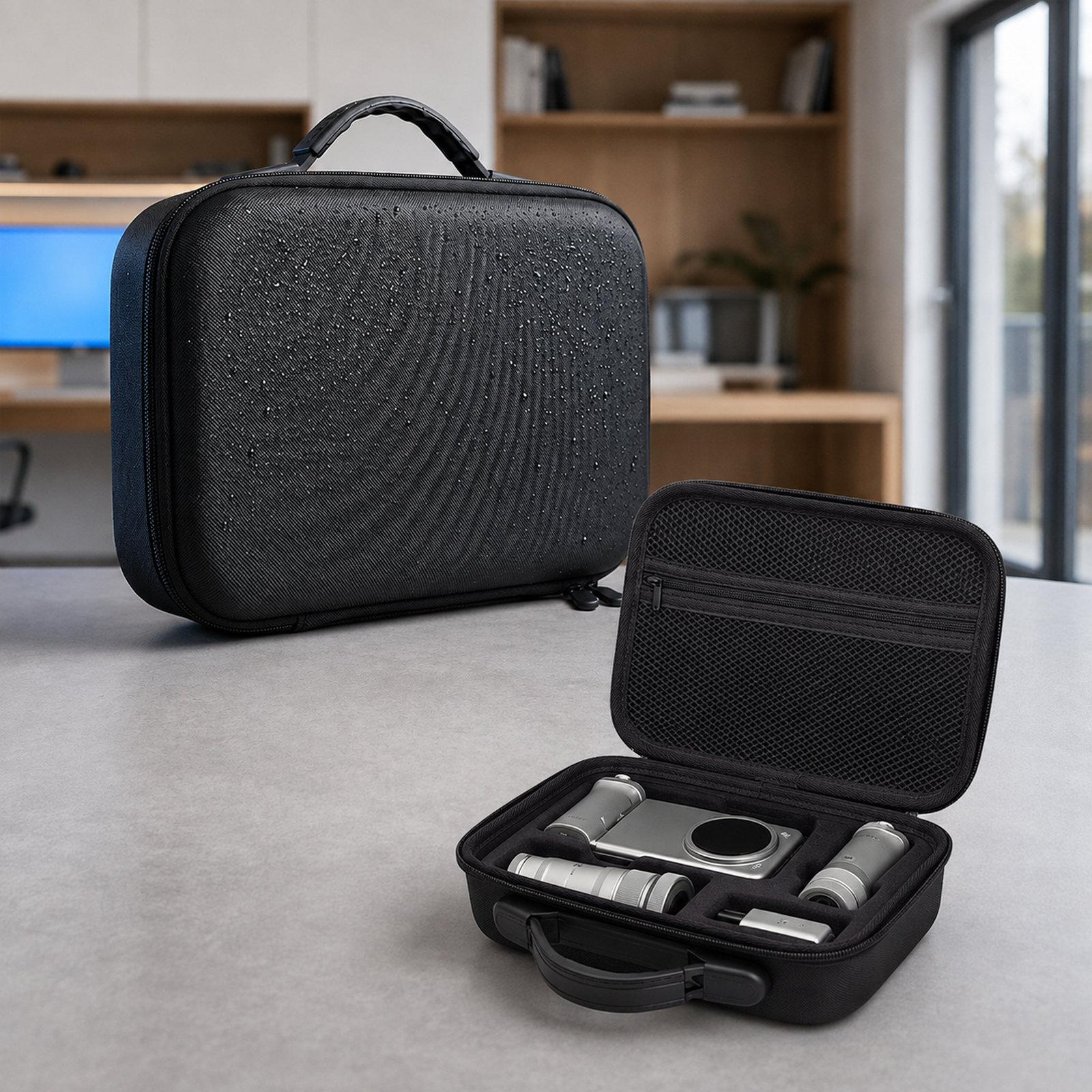 Hard Travel Carrying Case For vivo X300 Ultra Photography Master Kit Portable Shockproof Handbag(Black) - Shopkiz.com