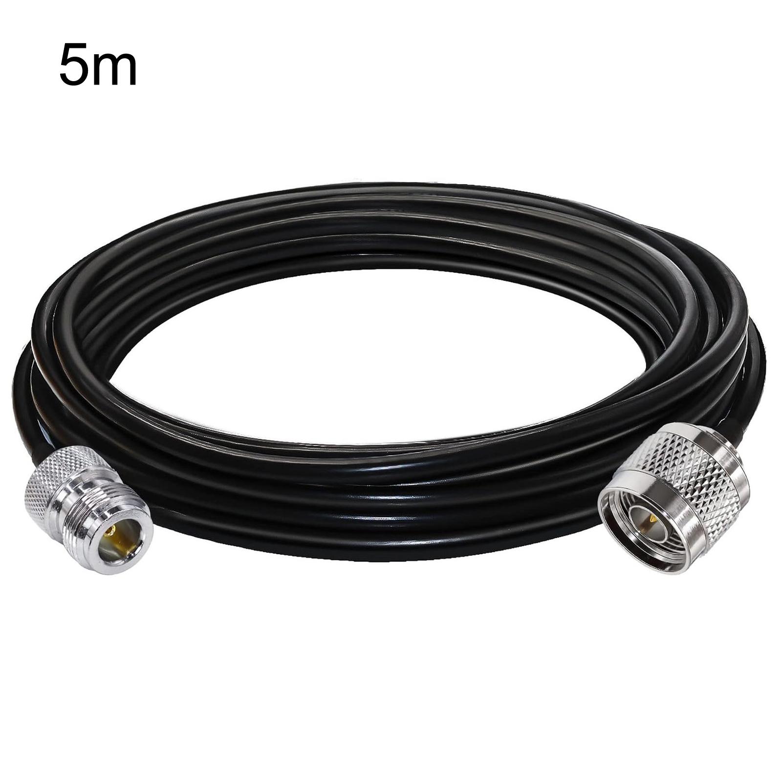 LMR200 Coaxial Cable N Male To N Female 50 Ohm Low Loss Antenna Extension Wire, Length: 5m - Shopkiz.com