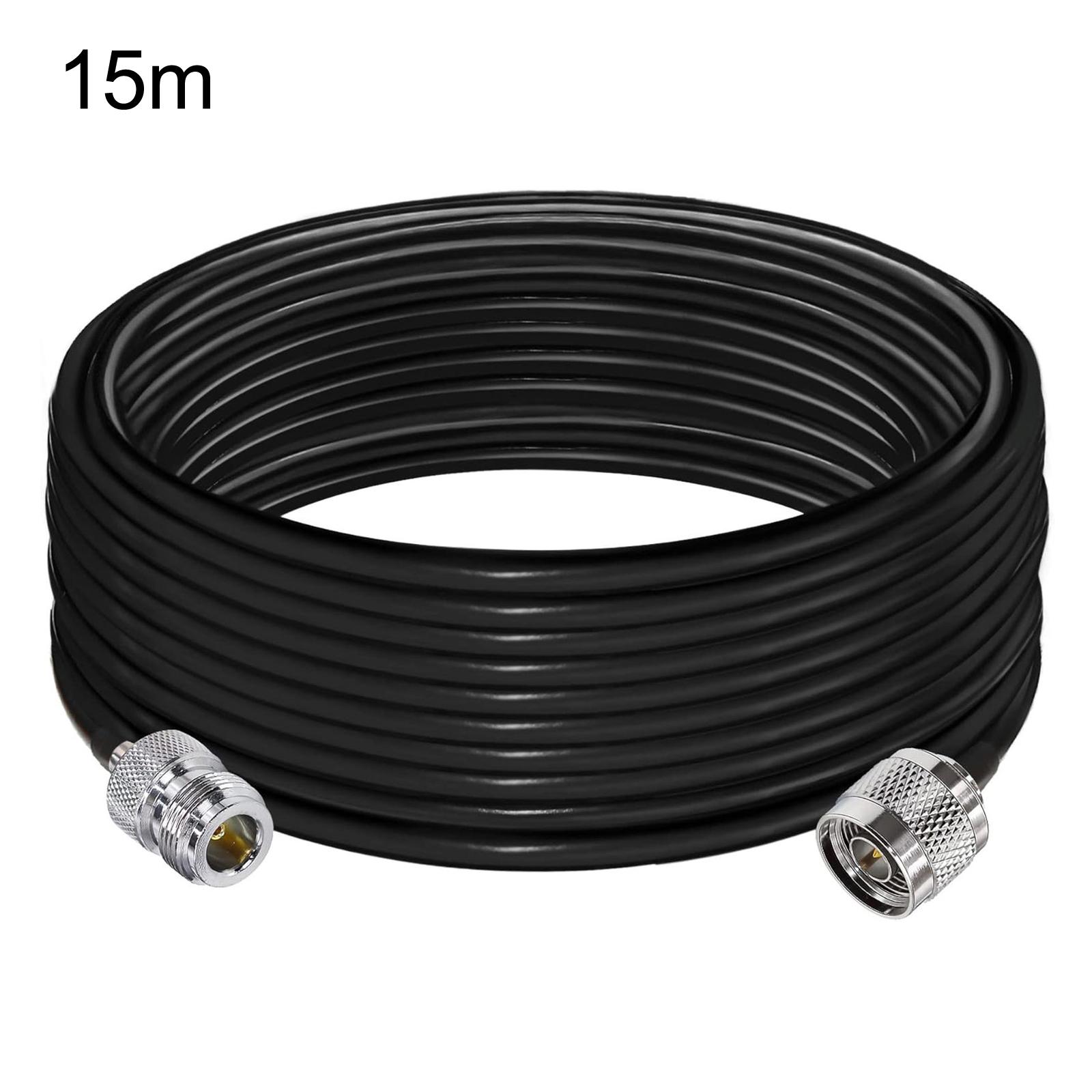 LMR200 Coaxial Cable N Male To N Female 50 Ohm Low Loss Antenna Extension Wire, Length: 15m - Shopkiz.com
