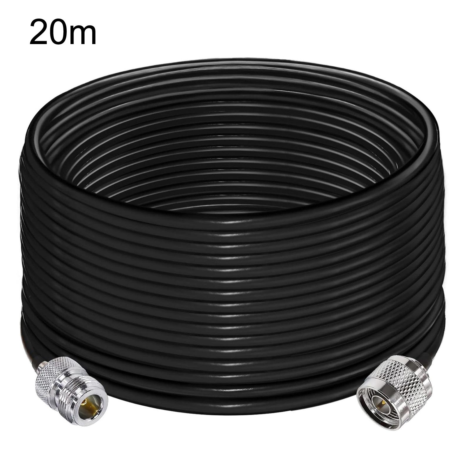 LMR200 Coaxial Cable N Male To N Female 50 Ohm Low Loss Antenna Extension Wire, Length: 20m - Shopkiz.com
