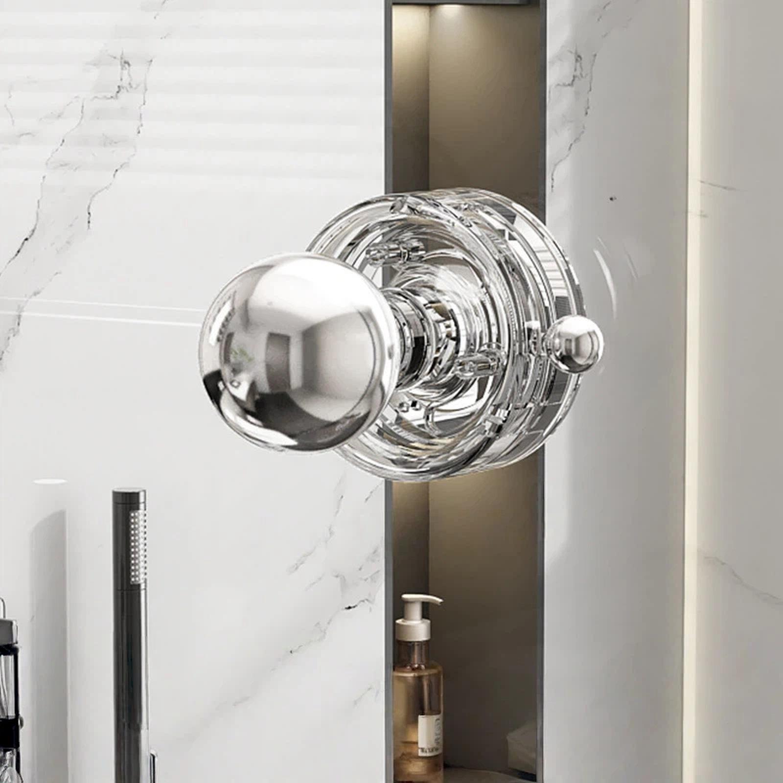 Vacuum Suction Cup Door Handle Drill-Free Removable Glass Door Pull Knob Slide Door Handle Bar Small Clear - Shopkiz.com