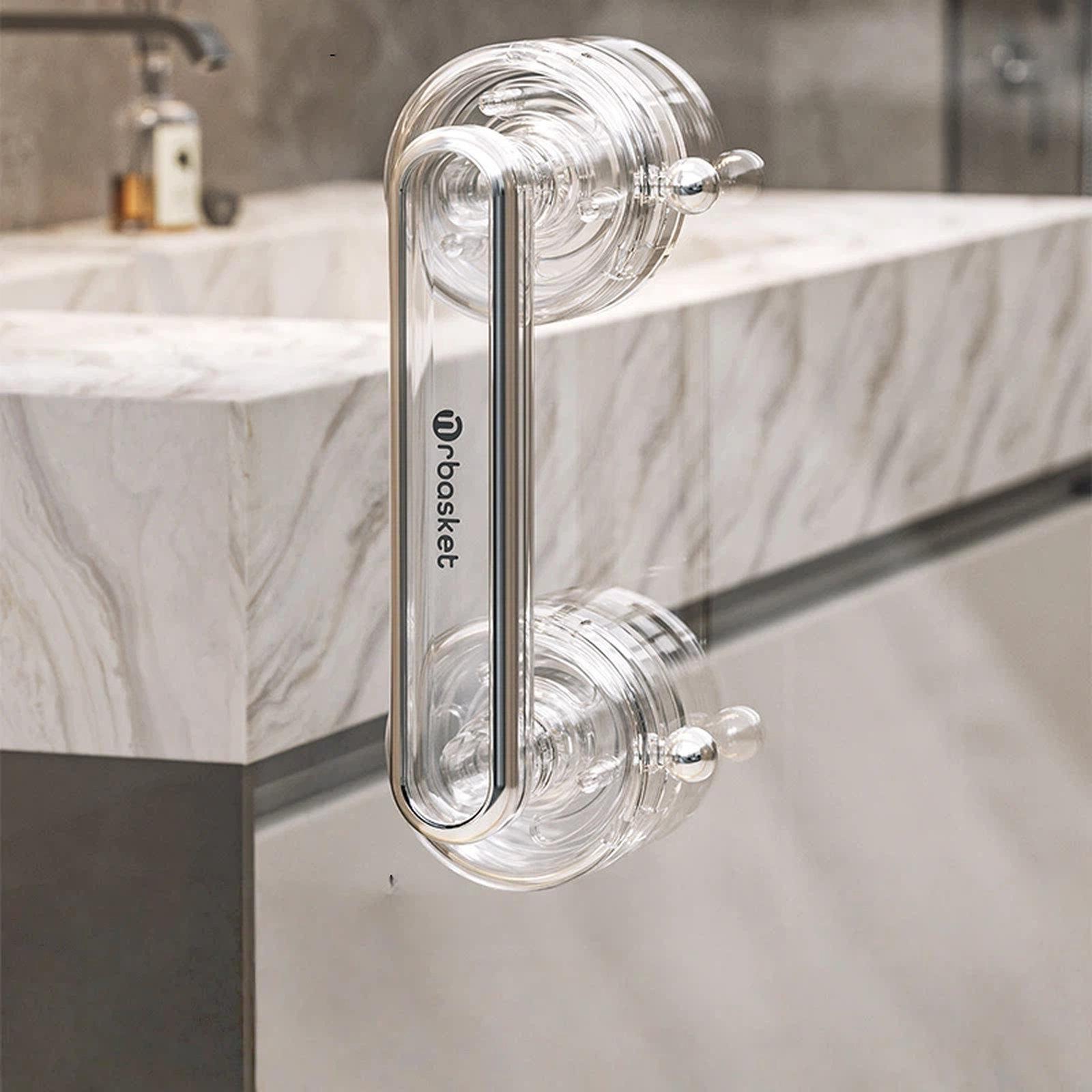 Vacuum Suction Cup Door Handle Drill-Free Removable Glass Door Pull Knob Slide Door Handle Bar Large Clear - Shopkiz.com