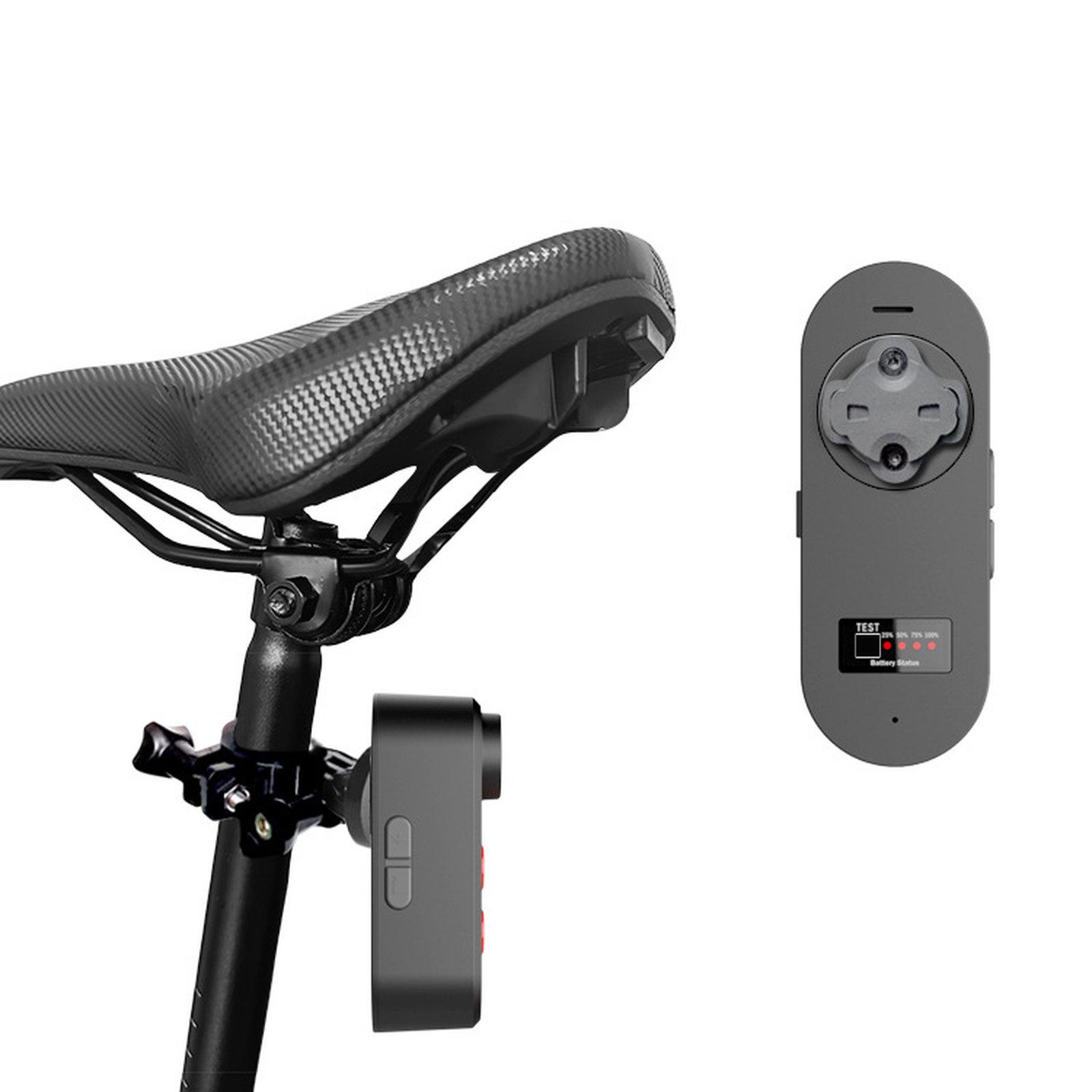 Bike Tail Light Camera With Smart Brake Sensor IPX6 Waterproof Bicycle Dash Cam, Spec: Seatpost Mount - Shopkiz.com