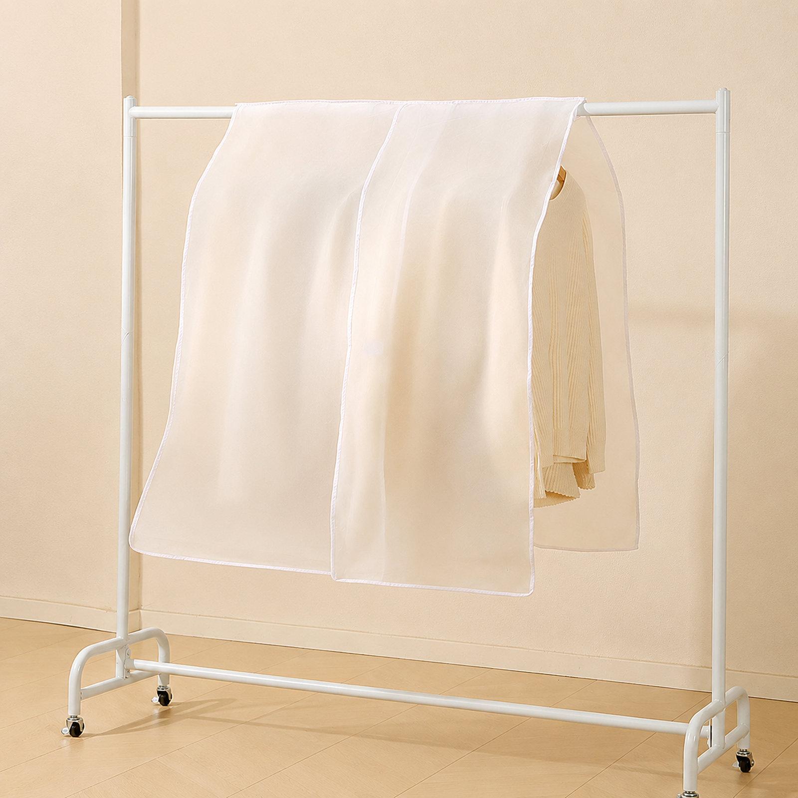 Clear Hanging Garment Bag Waterproof Clothes Dust Cover Organizer, Spec: 60x110cm Transparent - Shopkiz.com