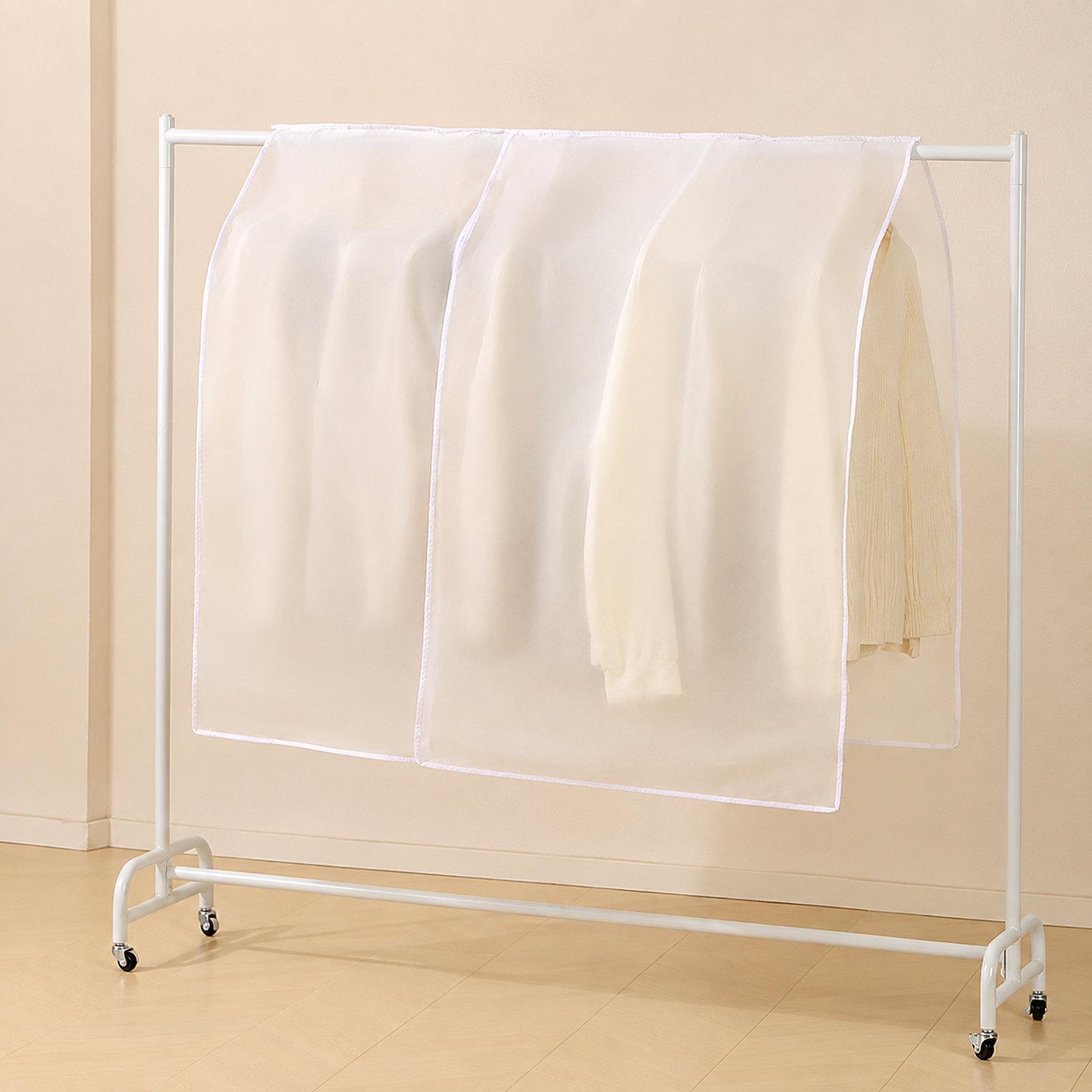 Clear Hanging Garment Bag Waterproof Clothes Dust Cover Organizer, Spec: 90x110cm Transparent - Shopkiz.com