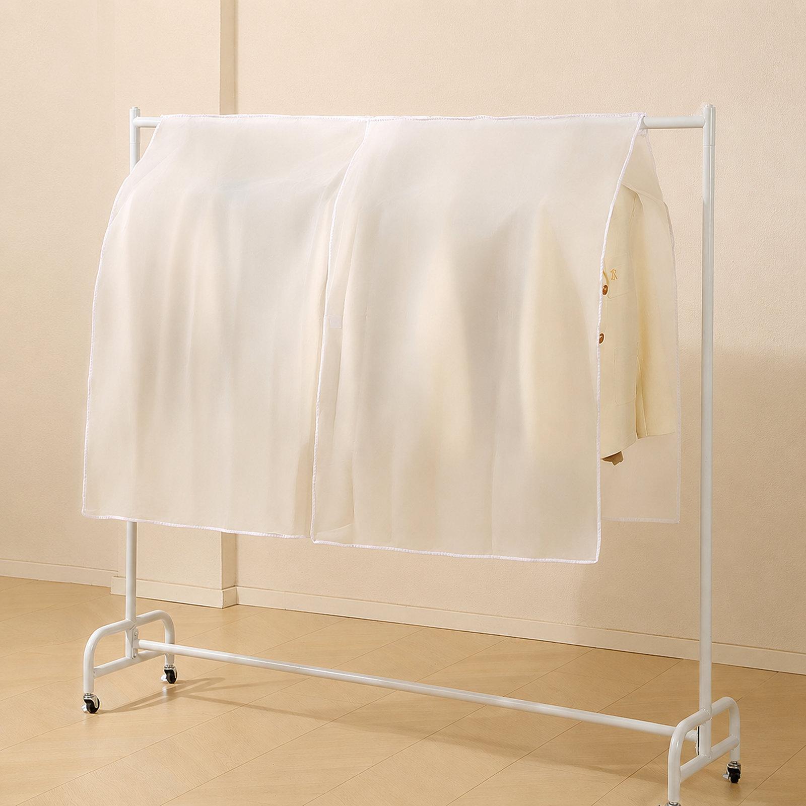 Clear Hanging Garment Bag Waterproof Clothes Dust Cover Organizer, Spec: 110x110cm Transparent - Shopkiz.com