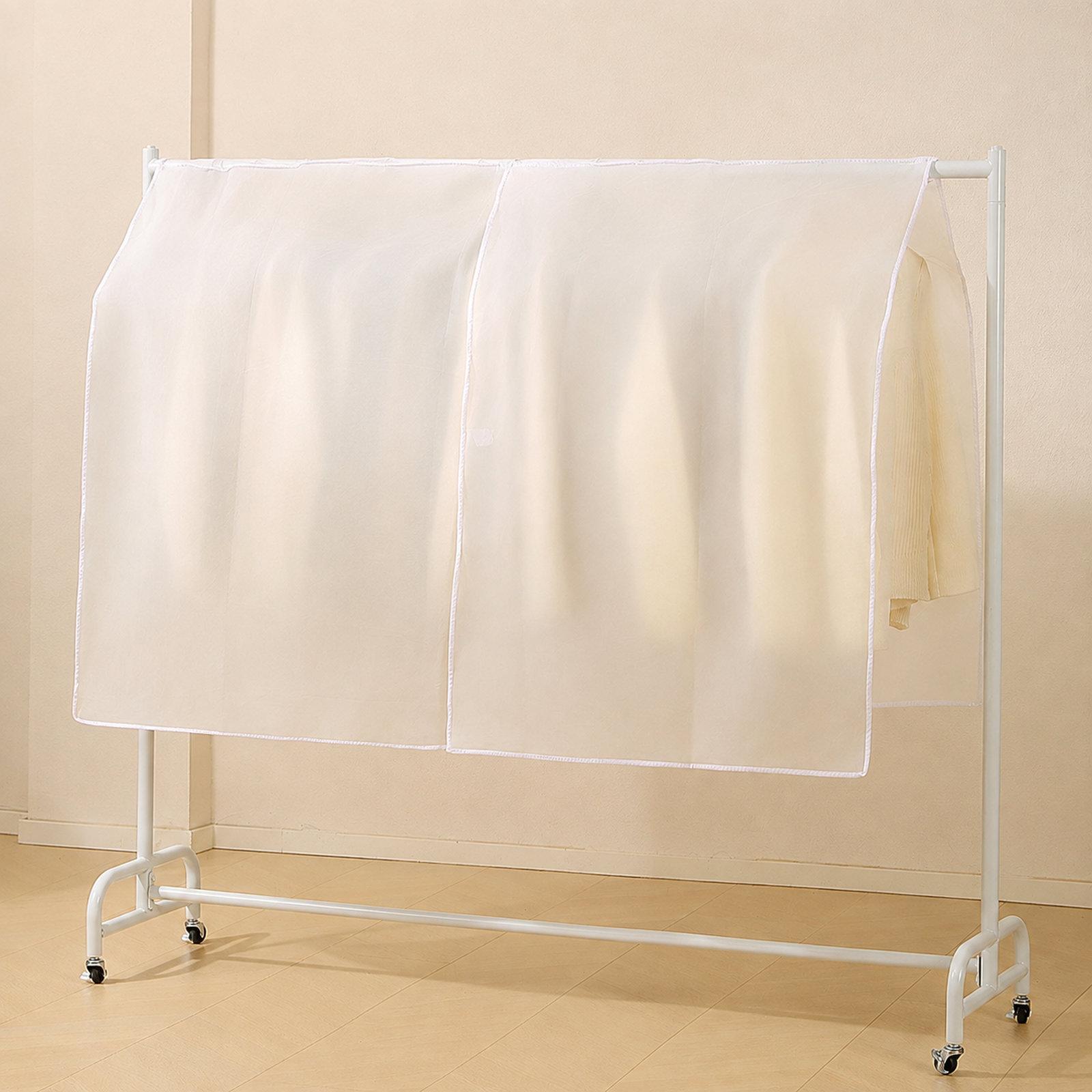 Clear Hanging Garment Bag Waterproof Clothes Dust Cover Organizer, Spec: 180x110cm Transparent - Shopkiz.com
