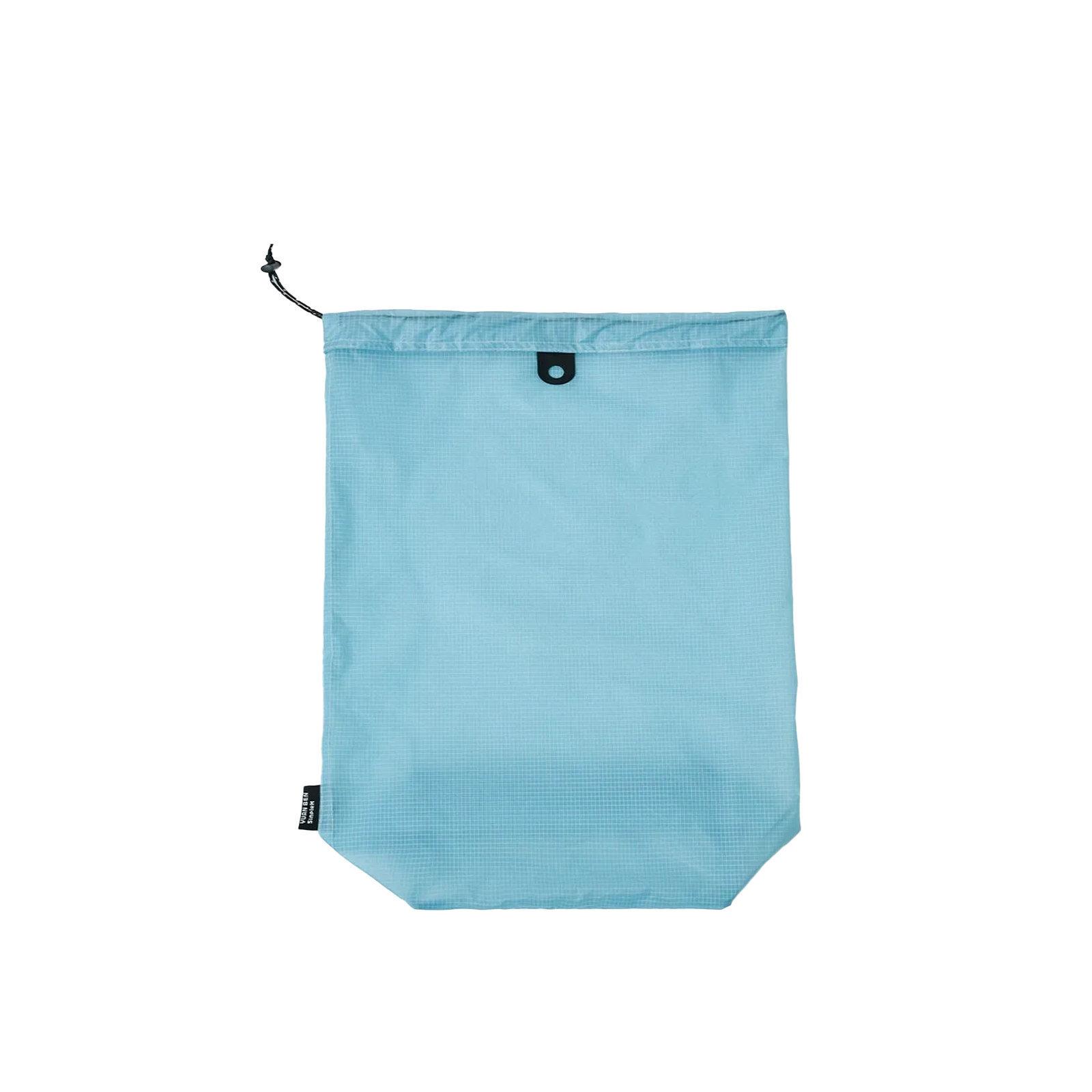 15D Silicone Coated Nylon Travel Shoe Bag Waterproof Drawstring Slipper Storage Pouch with Hypalon Loop Large Sky Blue - Shopkiz.com