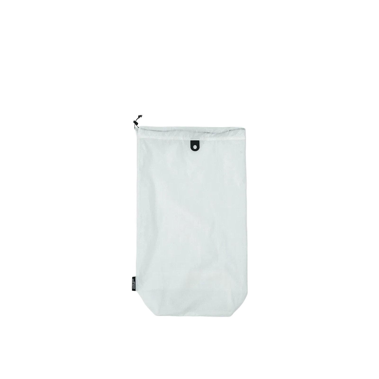 15D Silicone Coated Nylon Travel Shoe Bag Waterproof Drawstring Slipper Storage Pouch with Hypalon Loop Small White - Shopkiz.com