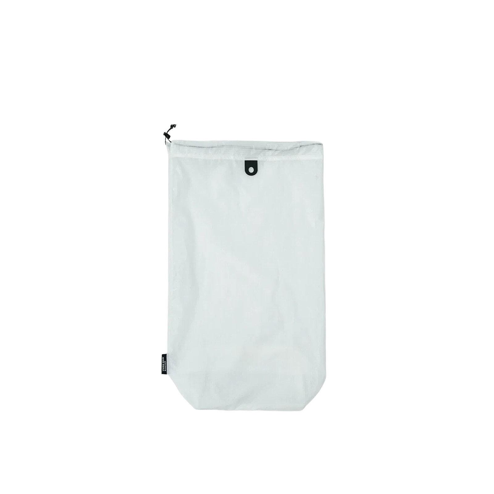 15D Silicone Coated Nylon Travel Shoe Bag Waterproof Drawstring Slipper Storage Pouch with Hypalon Loop Medium White - Shopkiz.com