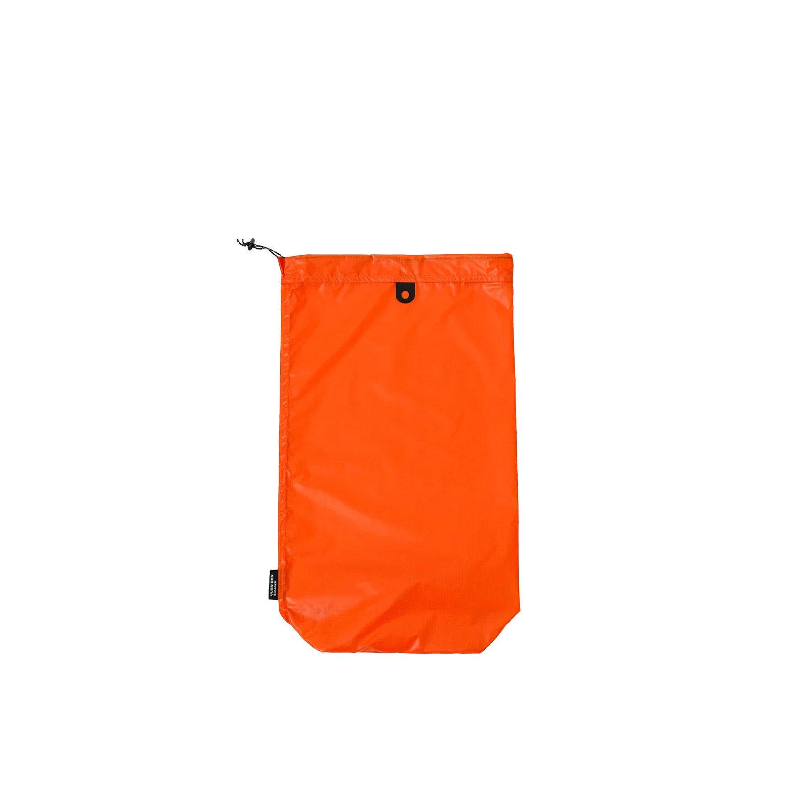 15D Silicone Coated Nylon Travel Shoe Bag Waterproof Drawstring Slipper Storage Pouch with Hypalon Loop Small Orange - Shopkiz.com