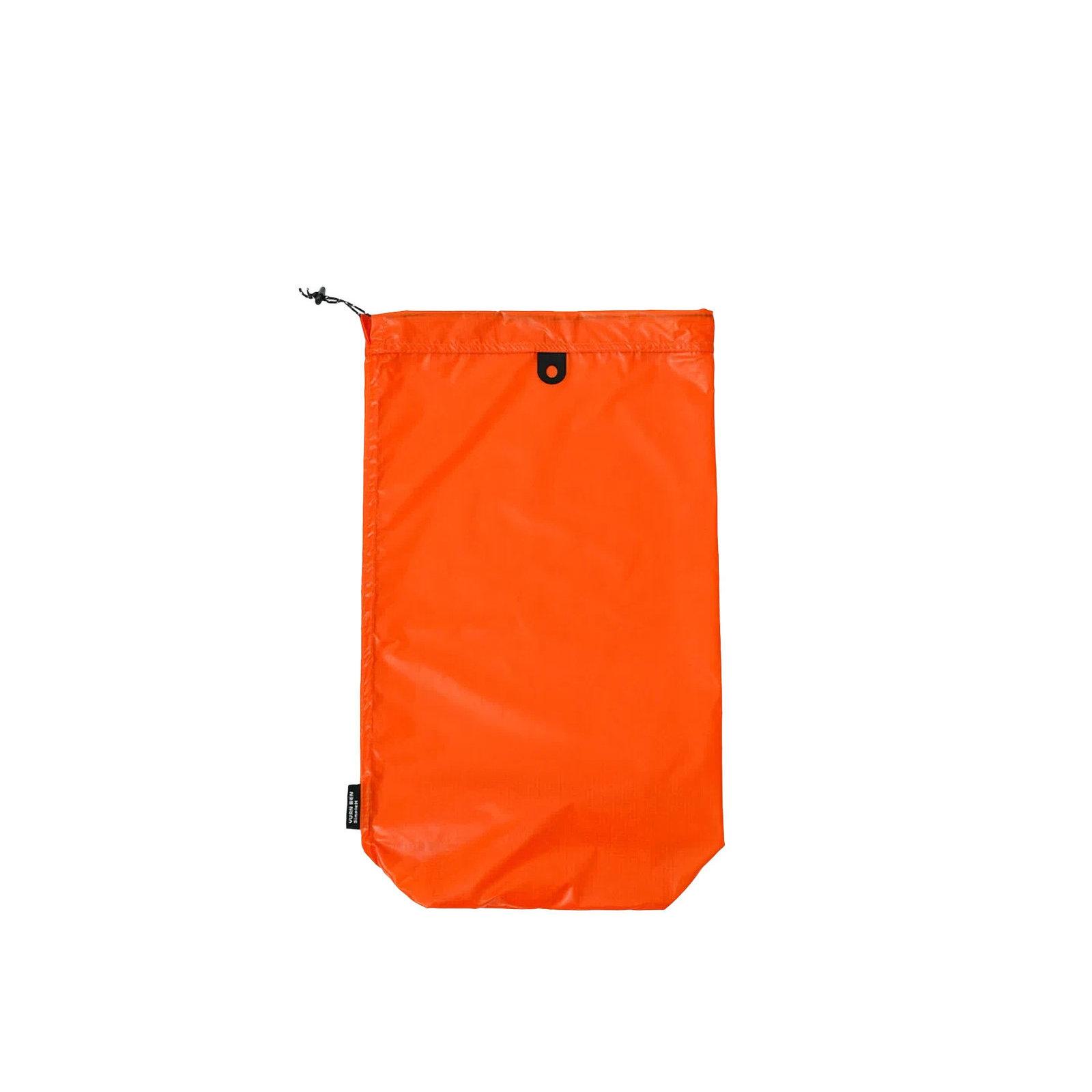 15D Silicone Coated Nylon Travel Shoe Bag Waterproof Drawstring Slipper Storage Pouch with Hypalon Loop Medium Orange - Shopkiz.com