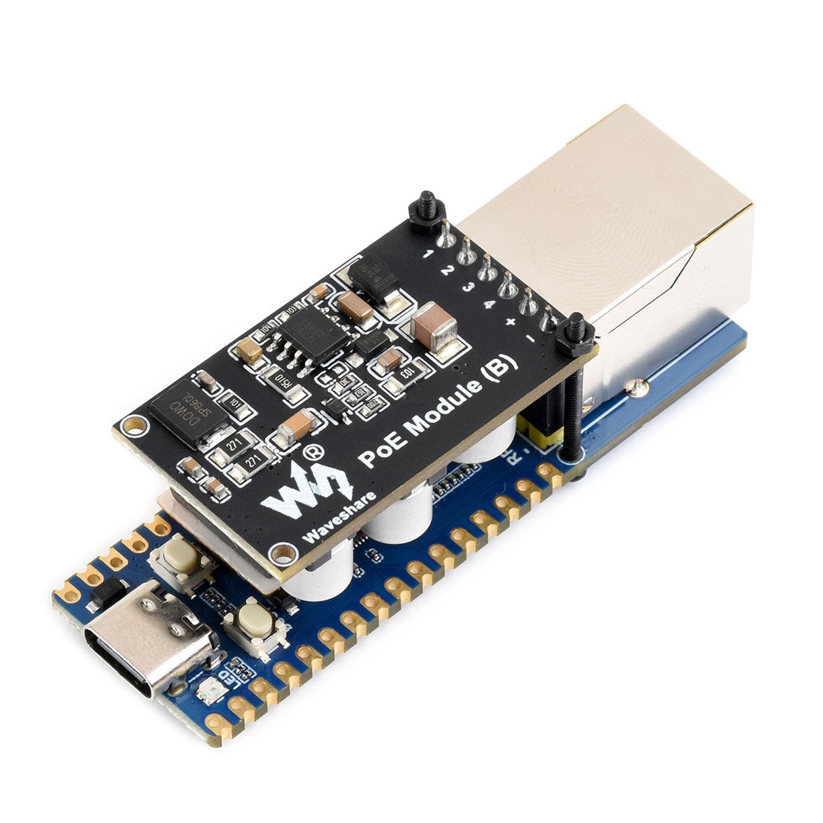 WAVESHARE RP2350 Development Board, Dual-Core And Dual-Architecture, W6300 Ethernet Controller, Supports PoE Expansion Via A PoE Module, Spec: No