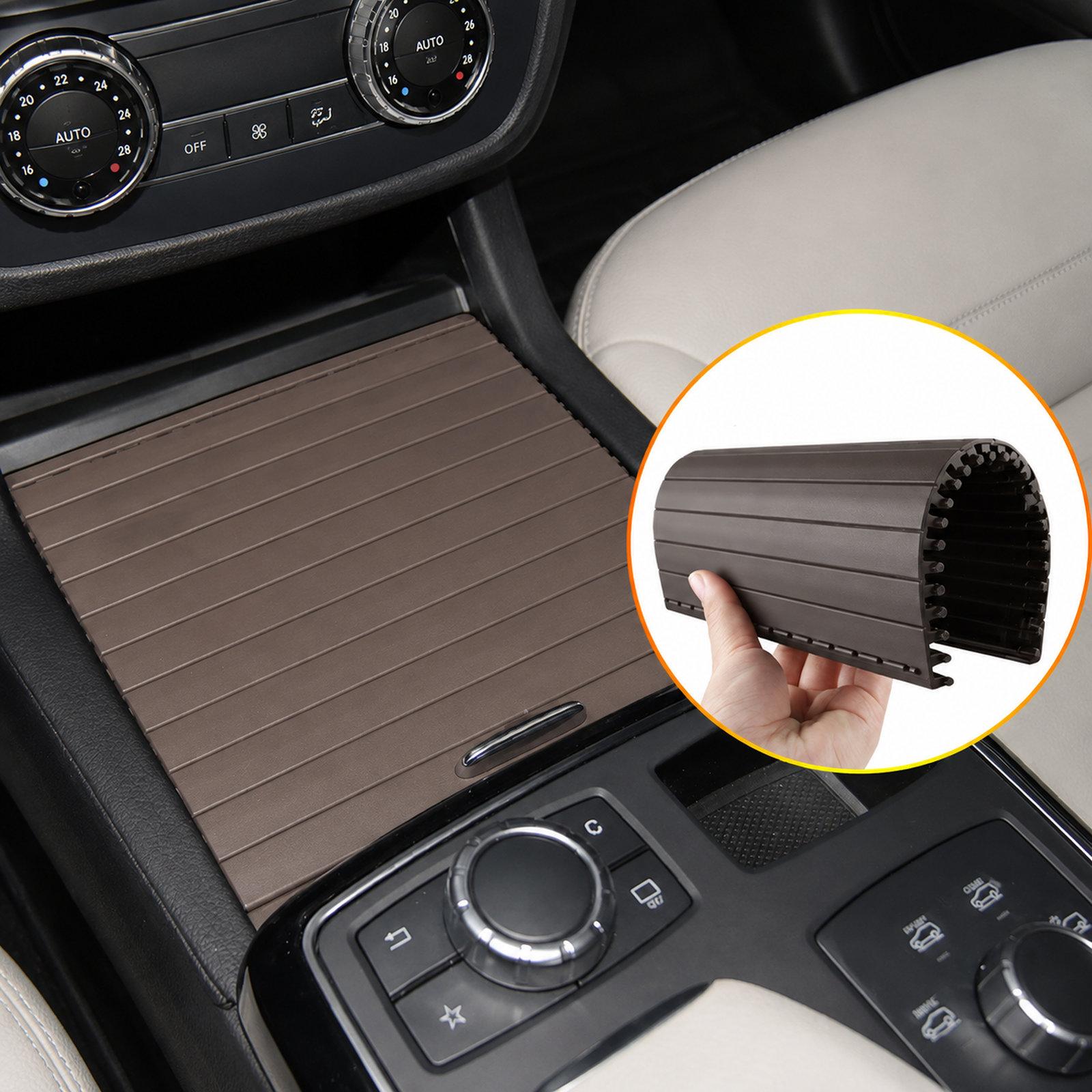 For Mercedes-Benz ML / GL-Class W166 / GLE / GLS Left-Hand Drive Cup Holder Roller Cover 1666805802(Brown) - Shopkiz.com
