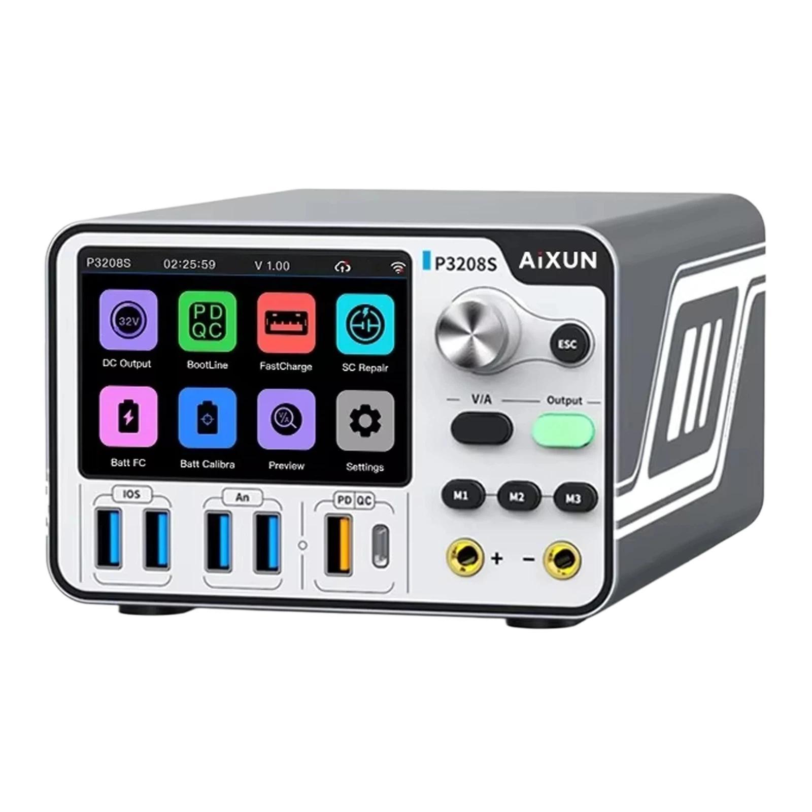AiXun P3208S Intelligent Adjustable DC Regulated Power Supply Meter Mobile Phone Repair Power Supply US Plug - Shopkiz.com