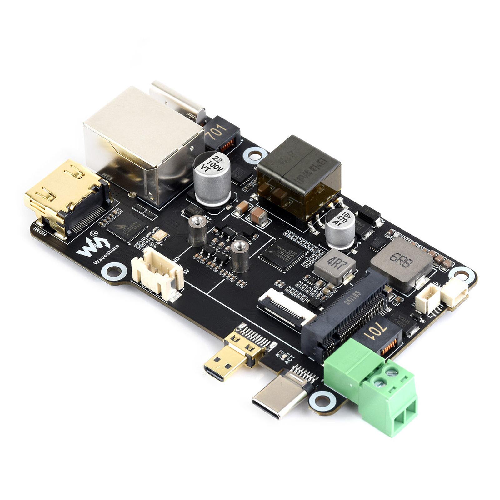WAVESHARE PCIe To M.2 Multifunctional Adapter, 4K Output, Original RTL8125 2.5GbE Ethernet Controller, Supports For Raspberry Pi OS - Shopkiz.com