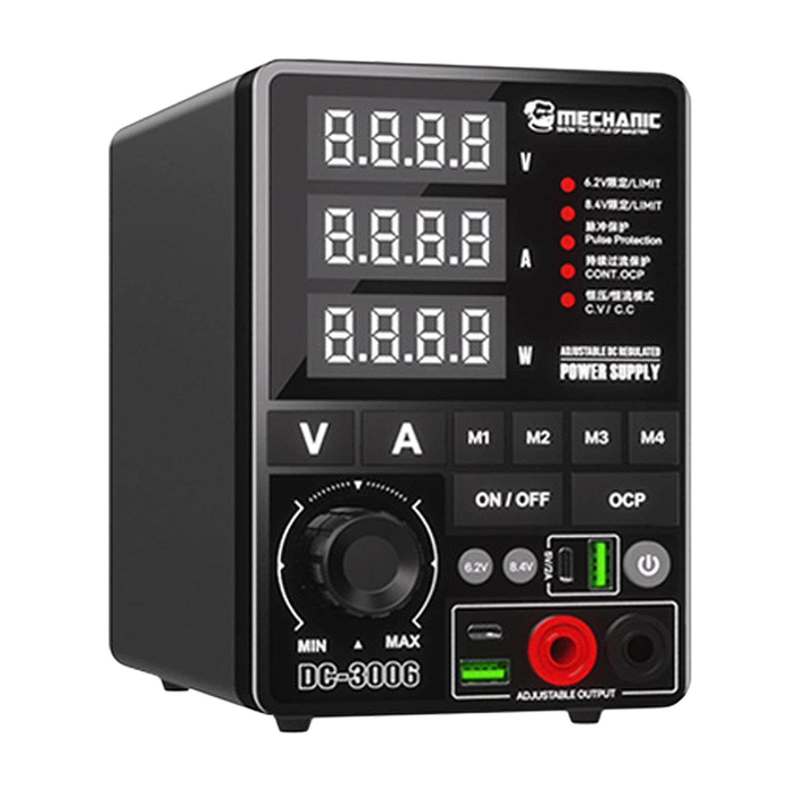 MECHANIC DC-3006 US Plug Adjustable DC Regulated Power Supply High Precision Fine-Tuning Voltage Limiting Power Source - Shopkiz.com