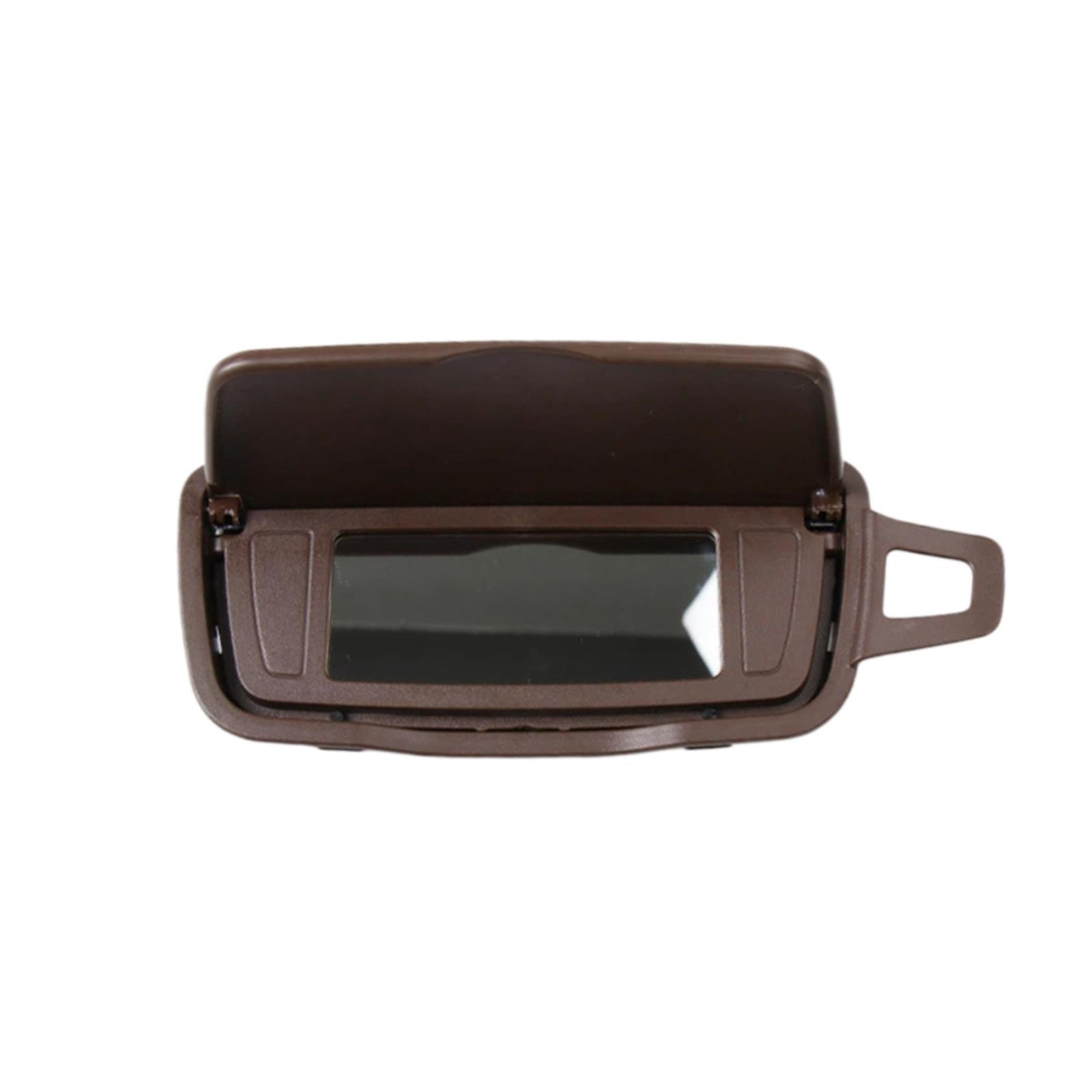 For Porsche 718 / 981 / 982 / 991 / 992 / 911 Left-Hand Drive Sun Visor Vanity Mirror 9.81731031289817E+21(Dark Brown Without Light) - Shopkiz.com