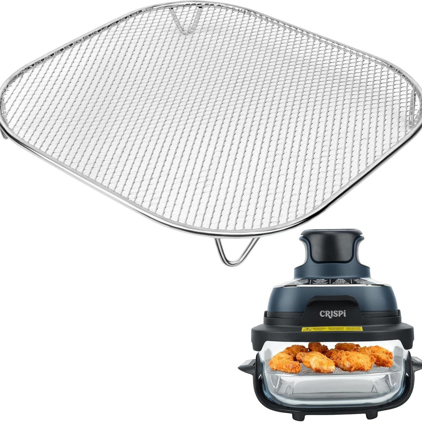 For Ninja Crispi FN100 / AS101 Air Fryers 304 Stainless Steel Fry Basket Rack, Spec: Large 20x2.5cm - Shopkiz.com