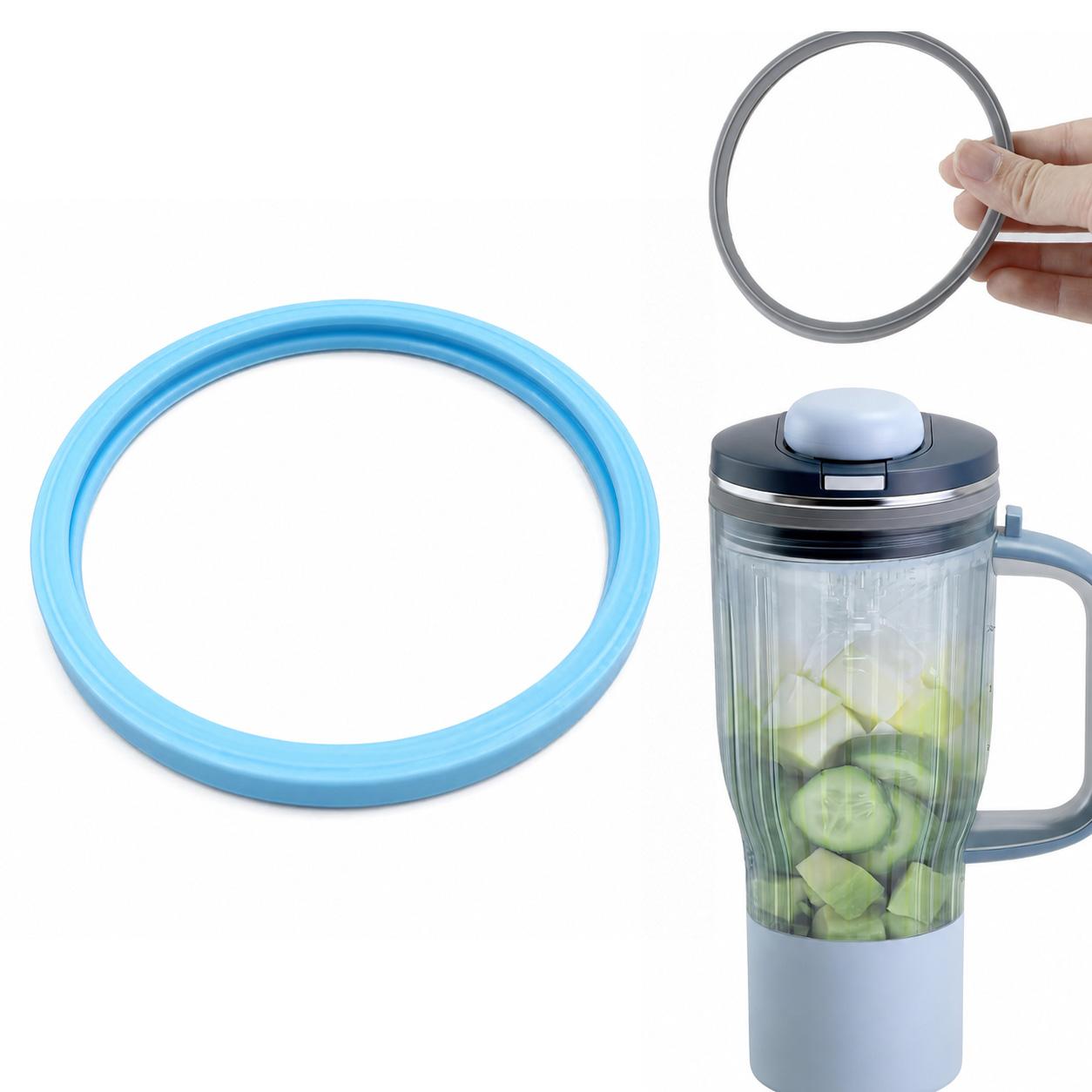For Ninja BlendBOSS Sealing Gasket Replacement Travel Tumbler Leakproof Silicone Rings(Blue) - Shopkiz.com