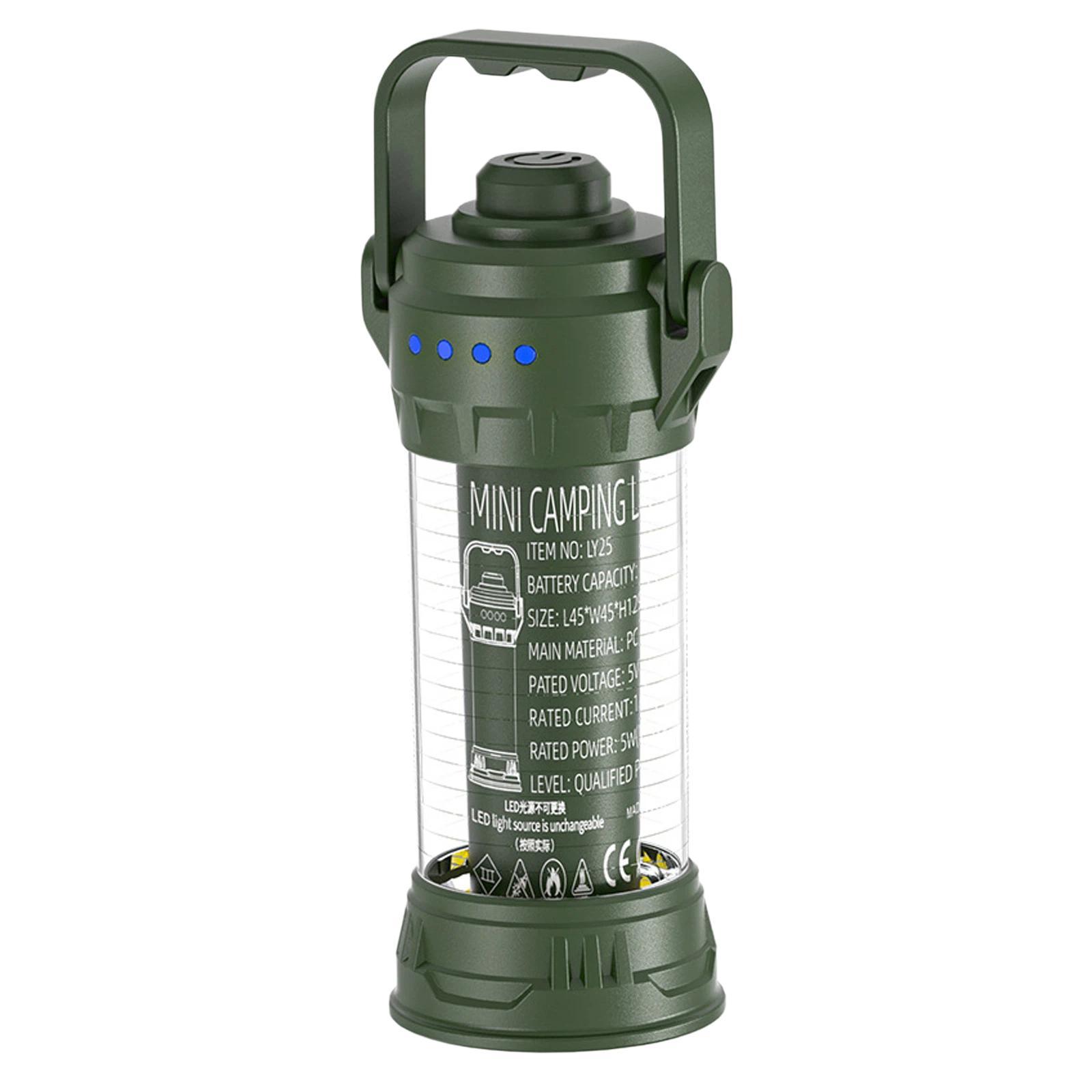 Portable 3-Light Source Camping Light LED Long Lasting Outdoor Flashlight(Green) - Shopkiz.com