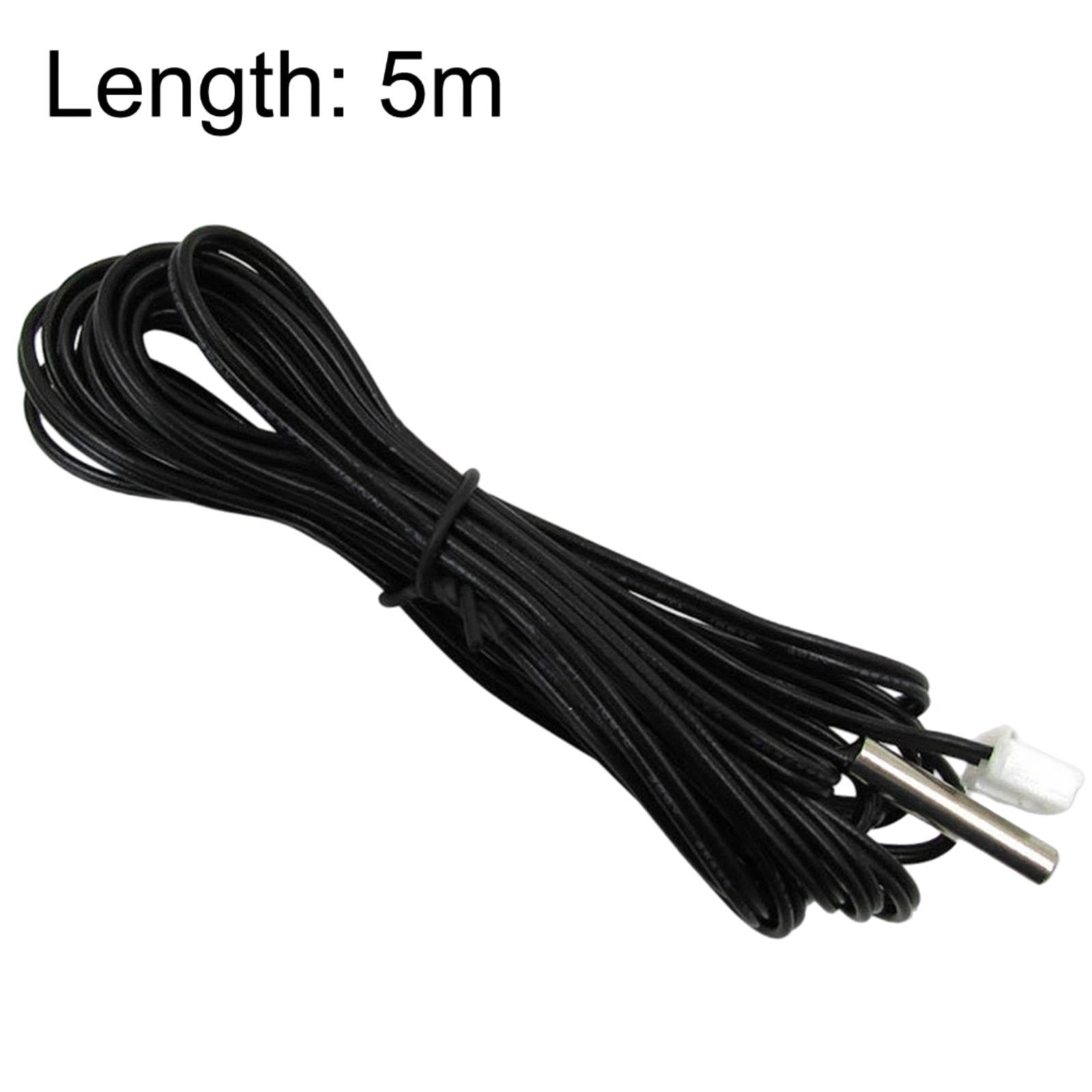 NTC Thermistor Temperature Sensor Probe 10K 3435 Waterproof Sensor, Length: 5m - Shopkiz.com