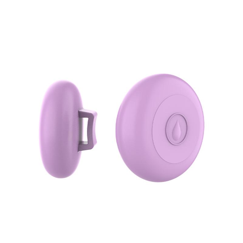 For AirTag 2nd Gen / AirTag 1st Gen Waterproof Silicone Protective Case Dog Cat Collar Holder, Size: S(Light Purple) - Shopkiz.com