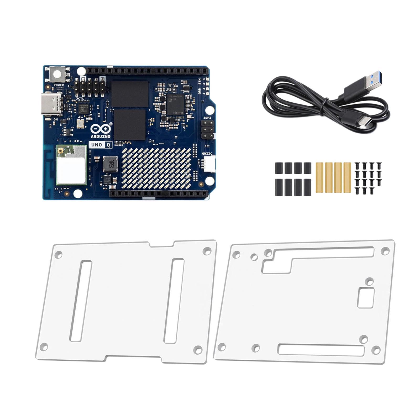 WAVESHARE For Arduino UNO Q Development Board Enclosure Kit Basic Version, Spec: 4GB+32GB - Shopkiz.com