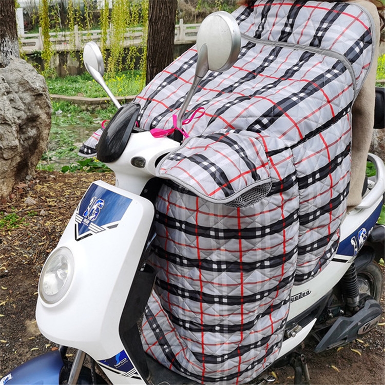 Summer Motorcycle Waterproof Windshield Covered Sunshade(Gray Grid) - Shopkiz.com