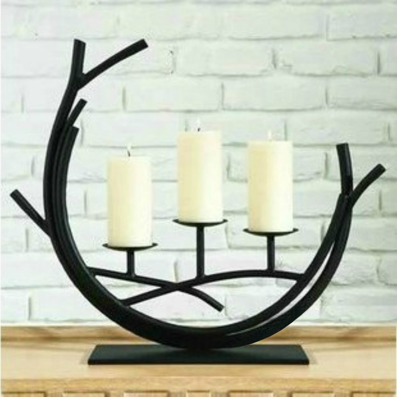 Romantic Vintage Wrought Iron Home Decoration Candle Holder Decoration, Excluding Candles - Shopkiz.com