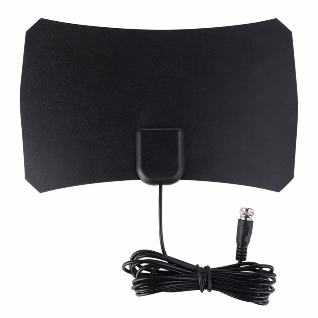 TY12 50 Miles Range 10dBi High Gain Amplified Digital Flat HDTV Indoor TV Antenna with 3.7m Coaxial Cable(Black) - Shopkiz.com