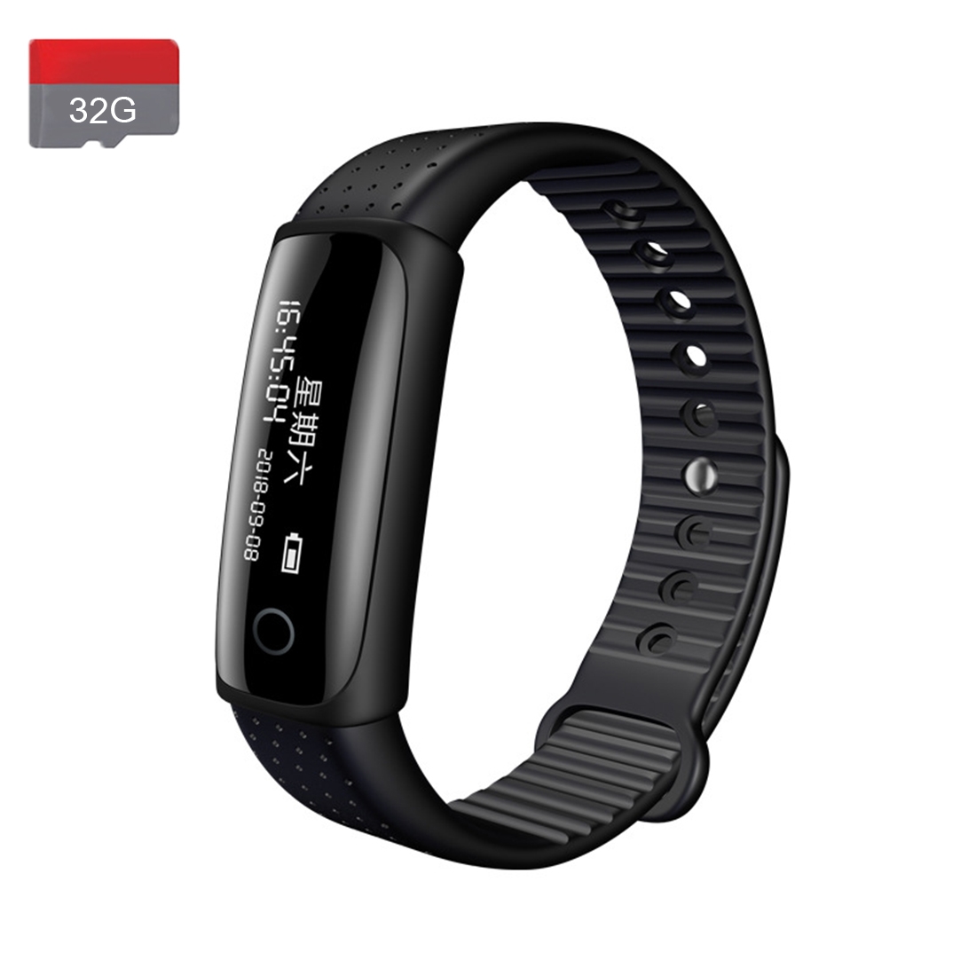 T99 Wristband Voice Recorder, 32G, Support One-click Recording & Remote recording & Digital Watch - Shopkiz.com